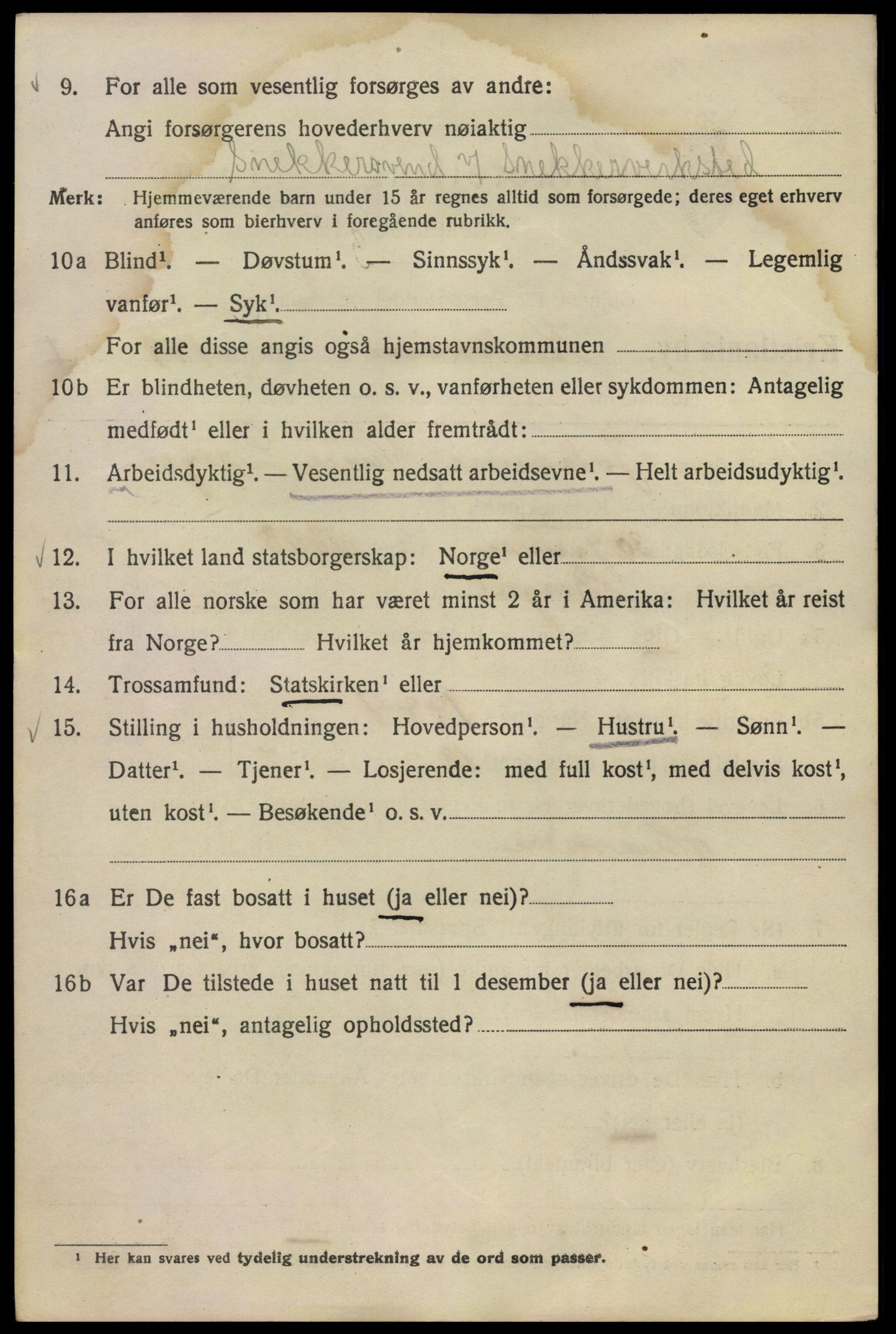 SAO, Folketelling 1920 for 0301 Kristiania kjøpstad, 1920, s. 340312