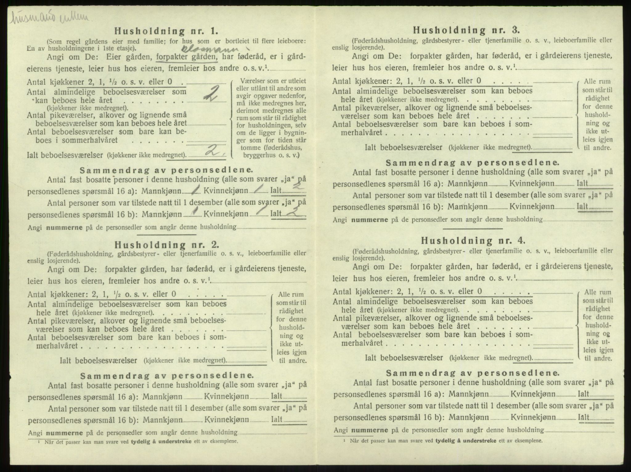 SAB, Folketelling 1920 for 1416 Kyrkjebø herred, 1920, s. 409