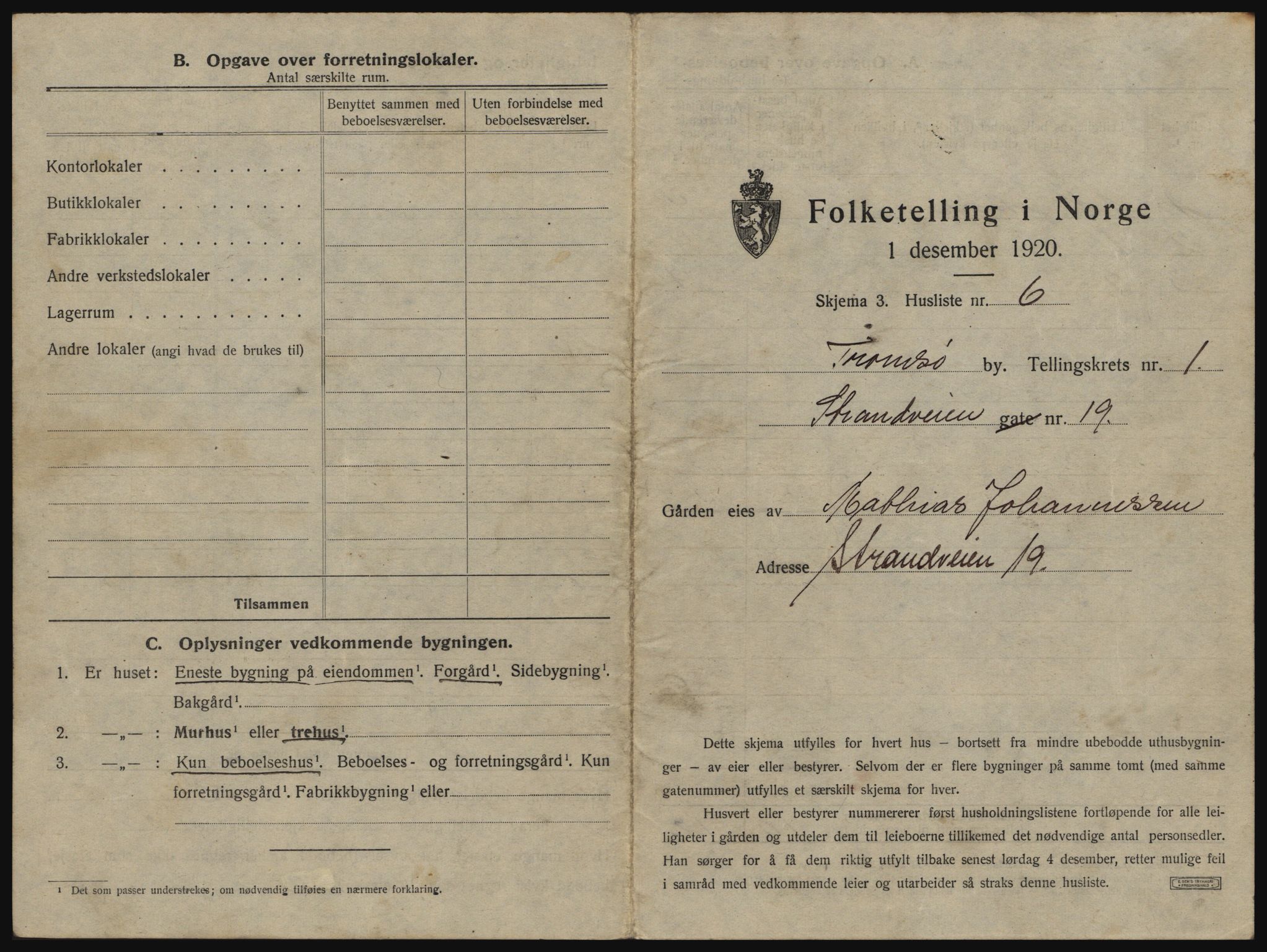 SATØ, Folketelling 1920 for 1902 Tromsø kjøpstad, 1920, s. 61
