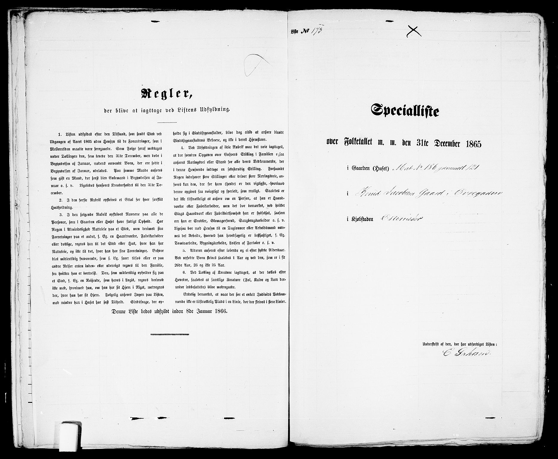 RA, Folketelling 1865 for 0901B Risør prestegjeld, Risør kjøpstad, 1865, s. 357