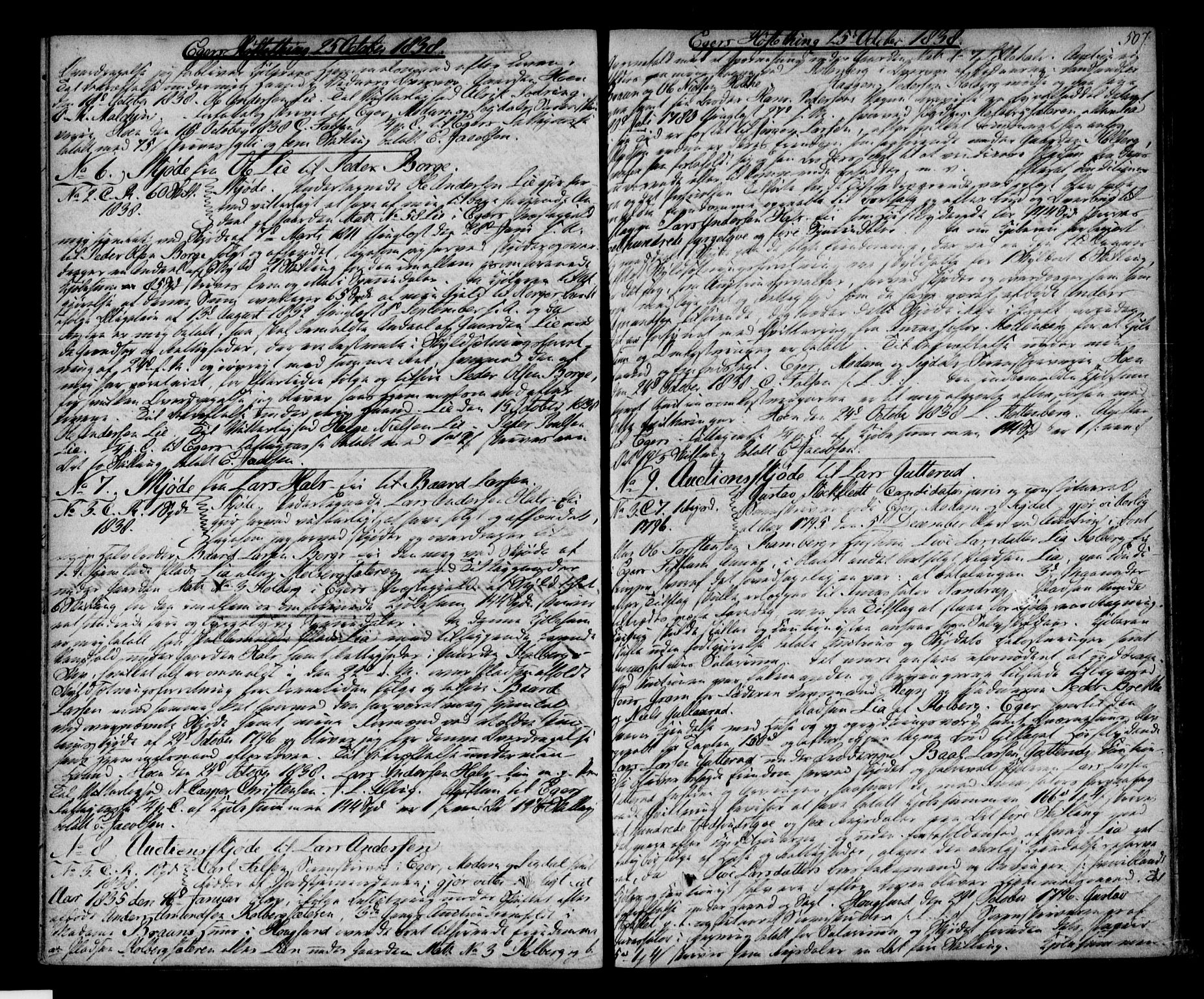 Eiker, Modum og Sigdal sorenskriveri, SAKO/A-123/G/Ga/Gaa/L0010b: Pantebok nr. I 10b, 1838-1840, s. 507