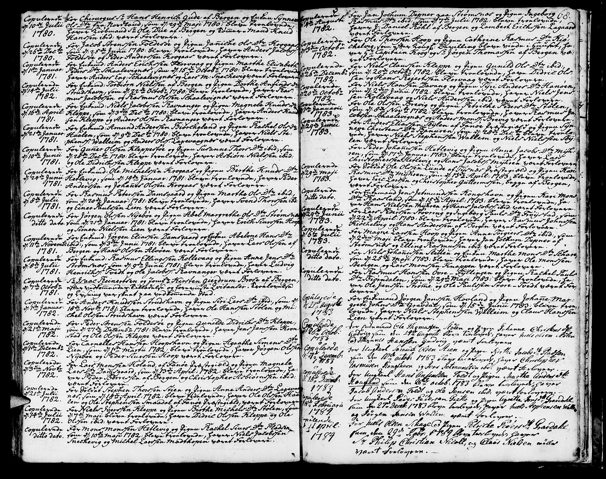 Askøy Sokneprestembete, AV/SAB-A-74101/H/Ha/Haa/Haaa/L0001: Ministerialbok nr. A 1, 1742-1818, s. 268