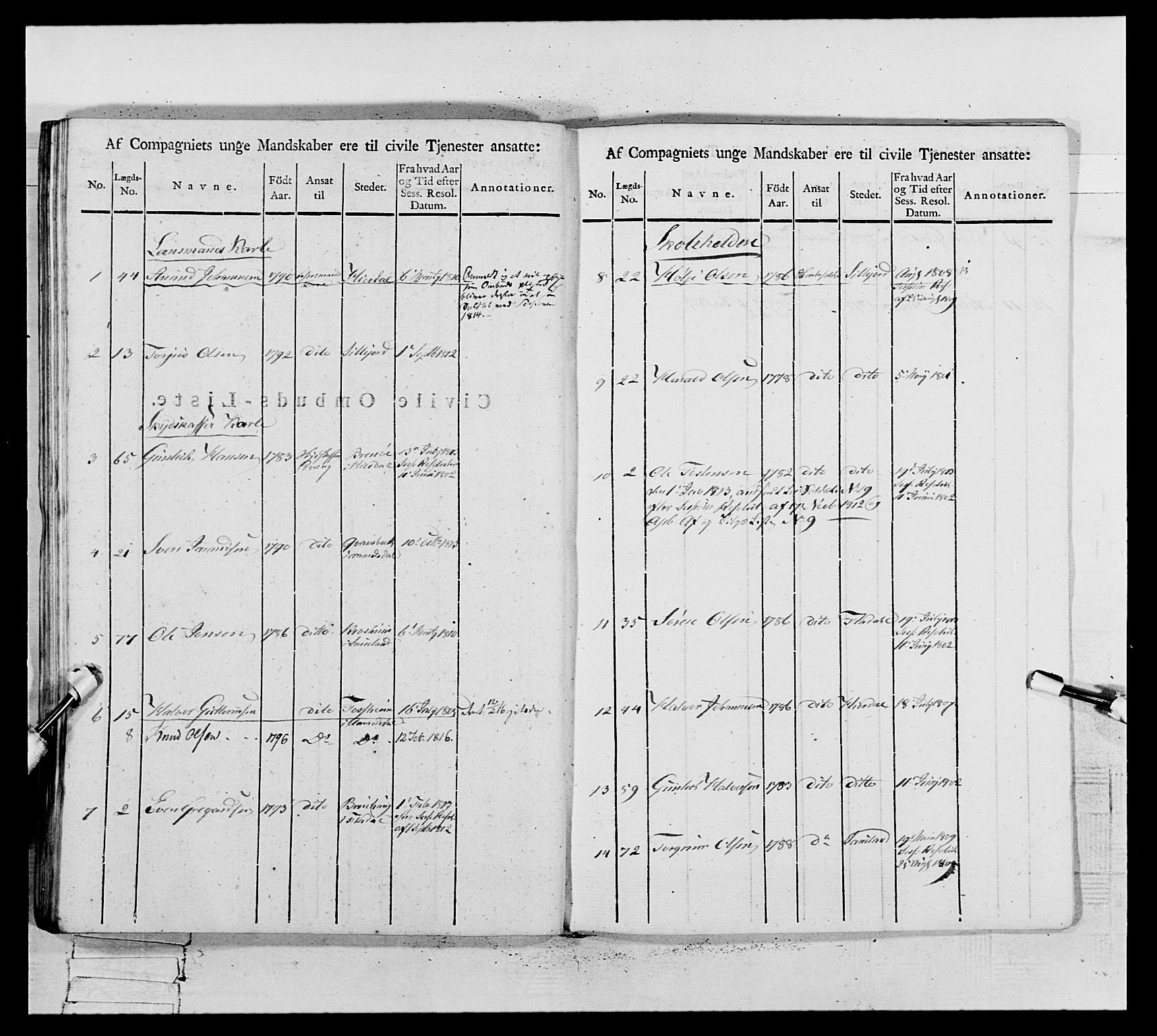 Generalitets- og kommissariatskollegiet, Det kongelige norske kommissariatskollegium, AV/RA-EA-5420/E/Eh/L0117: Telemarkske nasjonale infanteriregiment, 1812-1814, s. 274