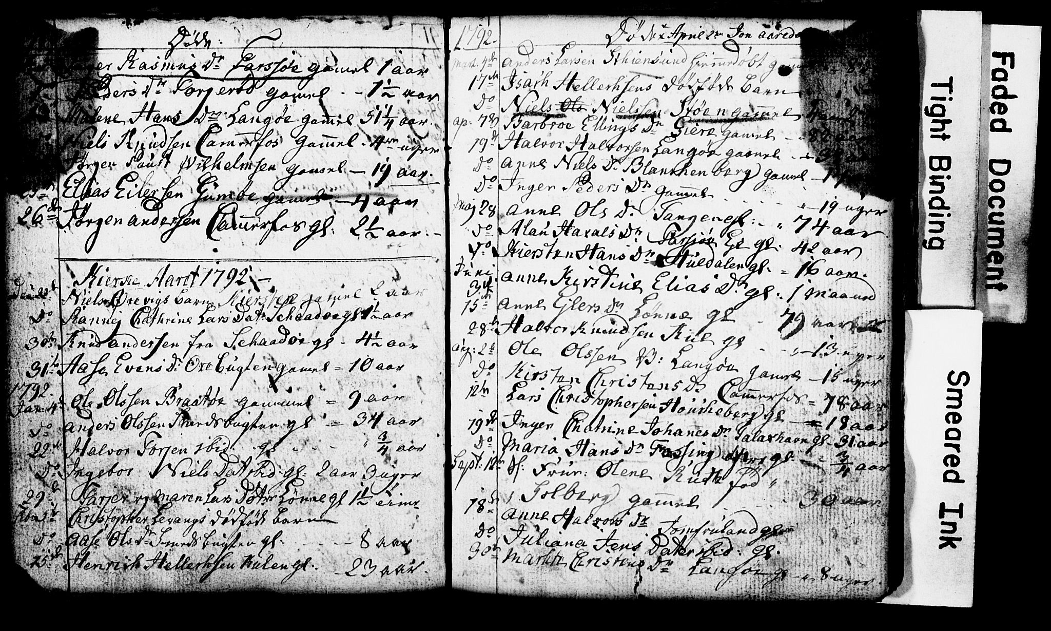 Sannidal kirkebøker, AV/SAKO-A-296/G/Ga/L0001: Klokkerbok nr. 1, 1782-1816