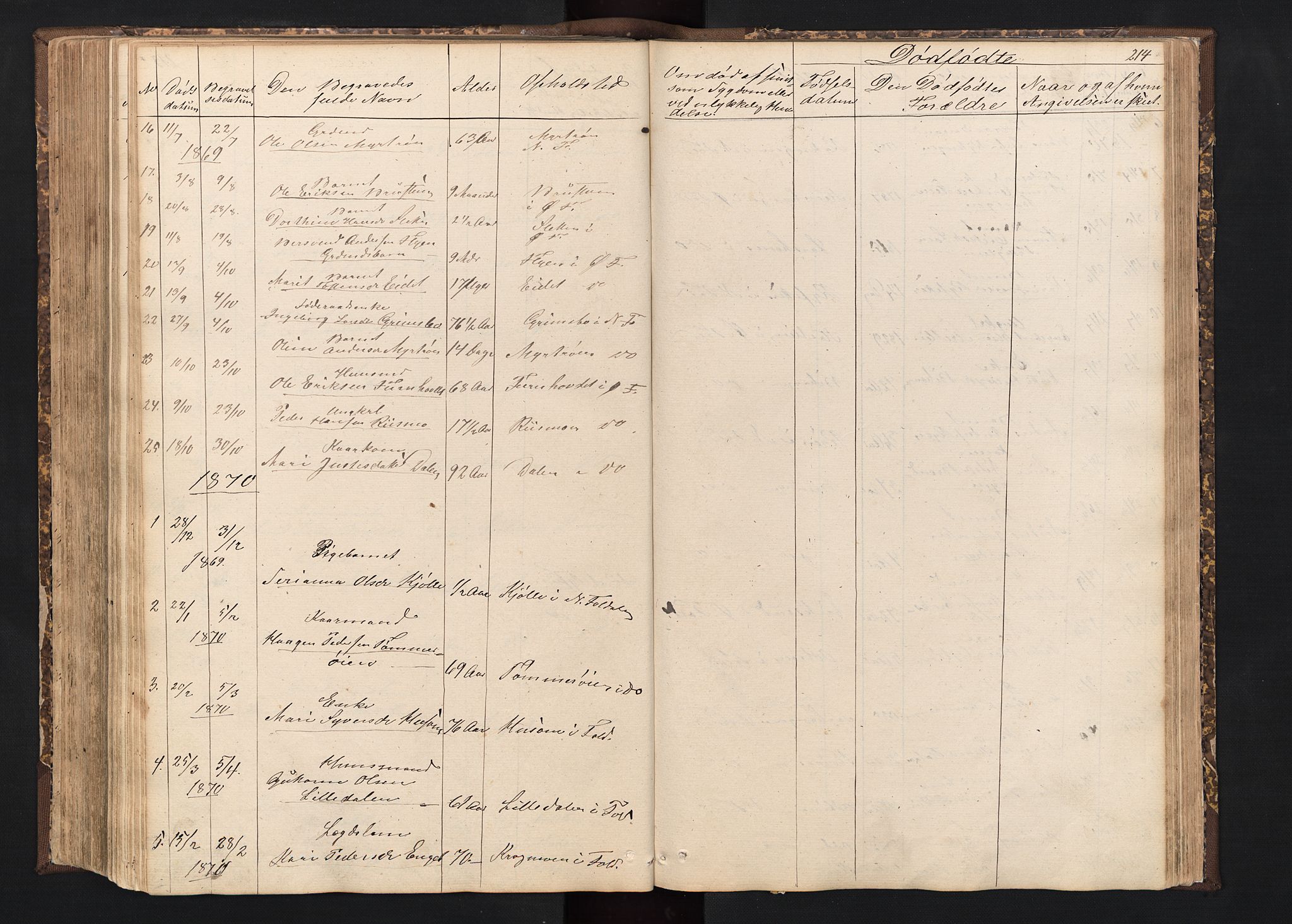 Alvdal prestekontor, SAH/PREST-060/H/Ha/Hab/L0001: Klokkerbok nr. 1, 1857-1893, s. 214