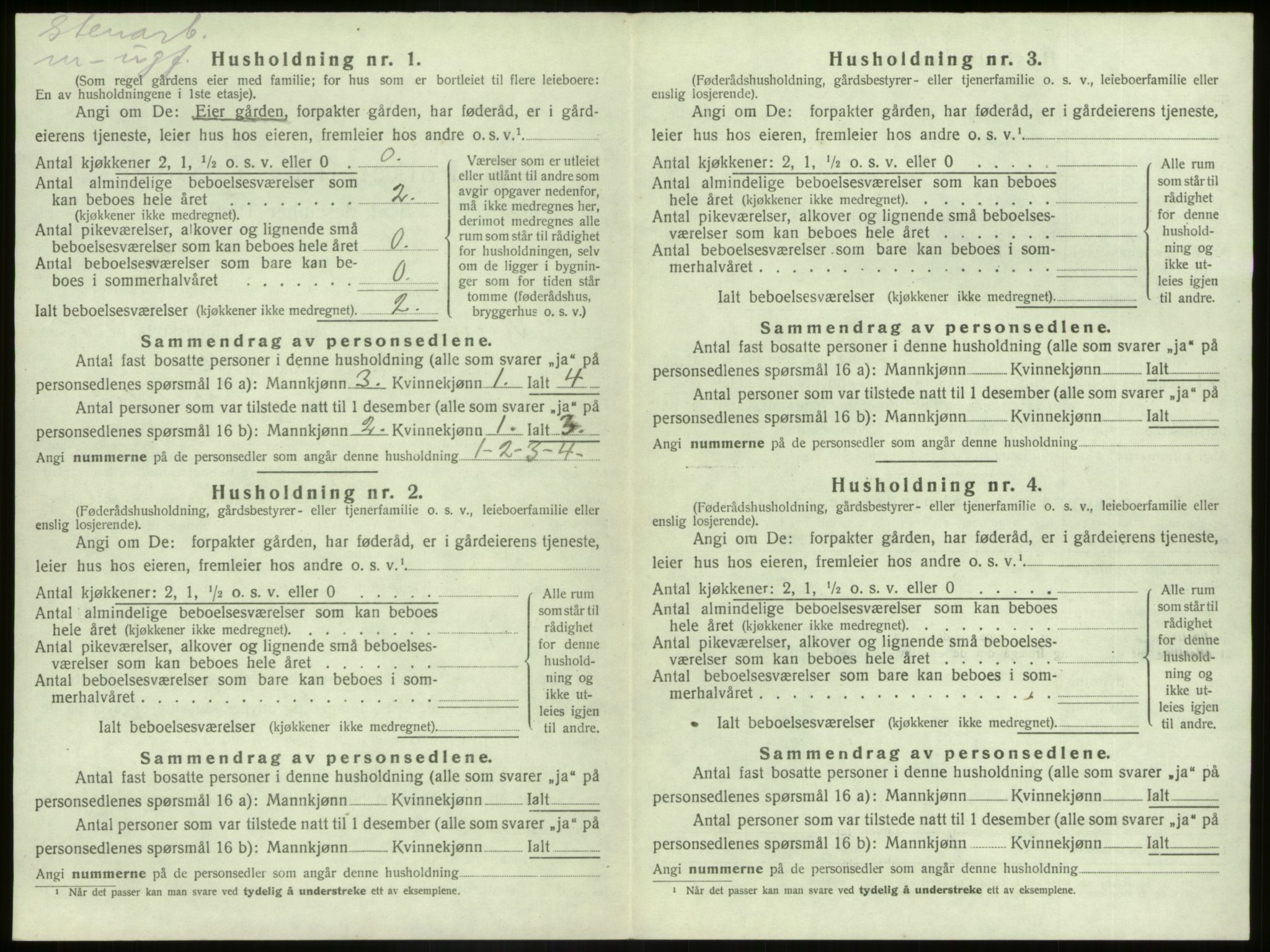 SAB, Folketelling 1920 for 1437 Kinn herred, 1920, s. 1212