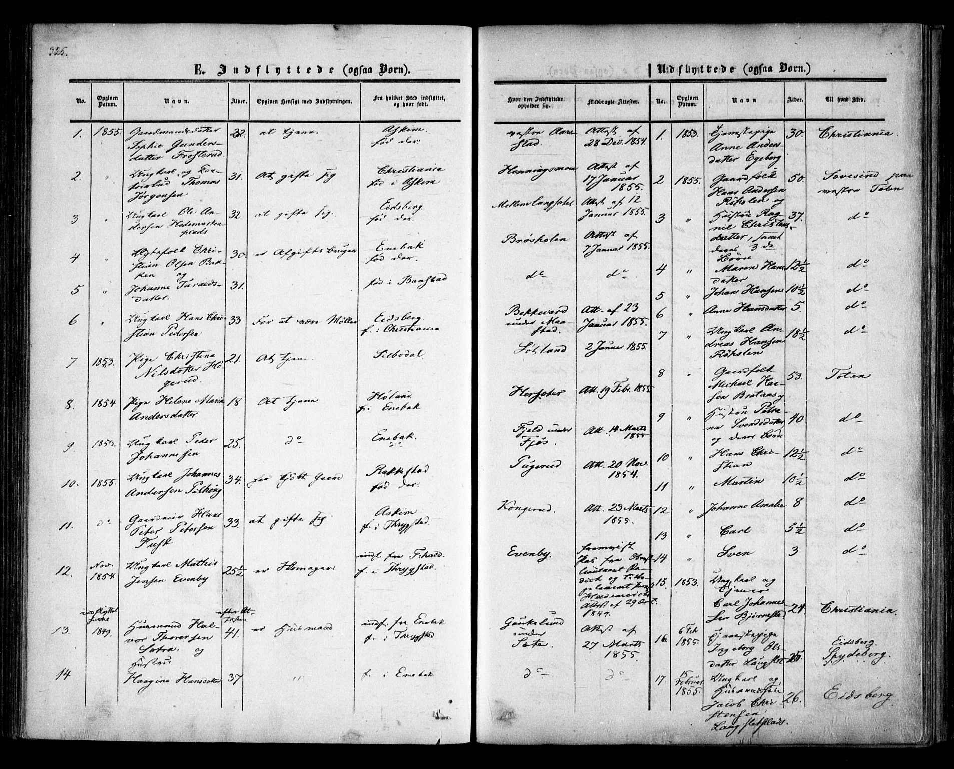 Trøgstad prestekontor Kirkebøker, AV/SAO-A-10925/F/Fa/L0008.b: Ministerialbok nr. I 8B, 1855-1864, s. 325