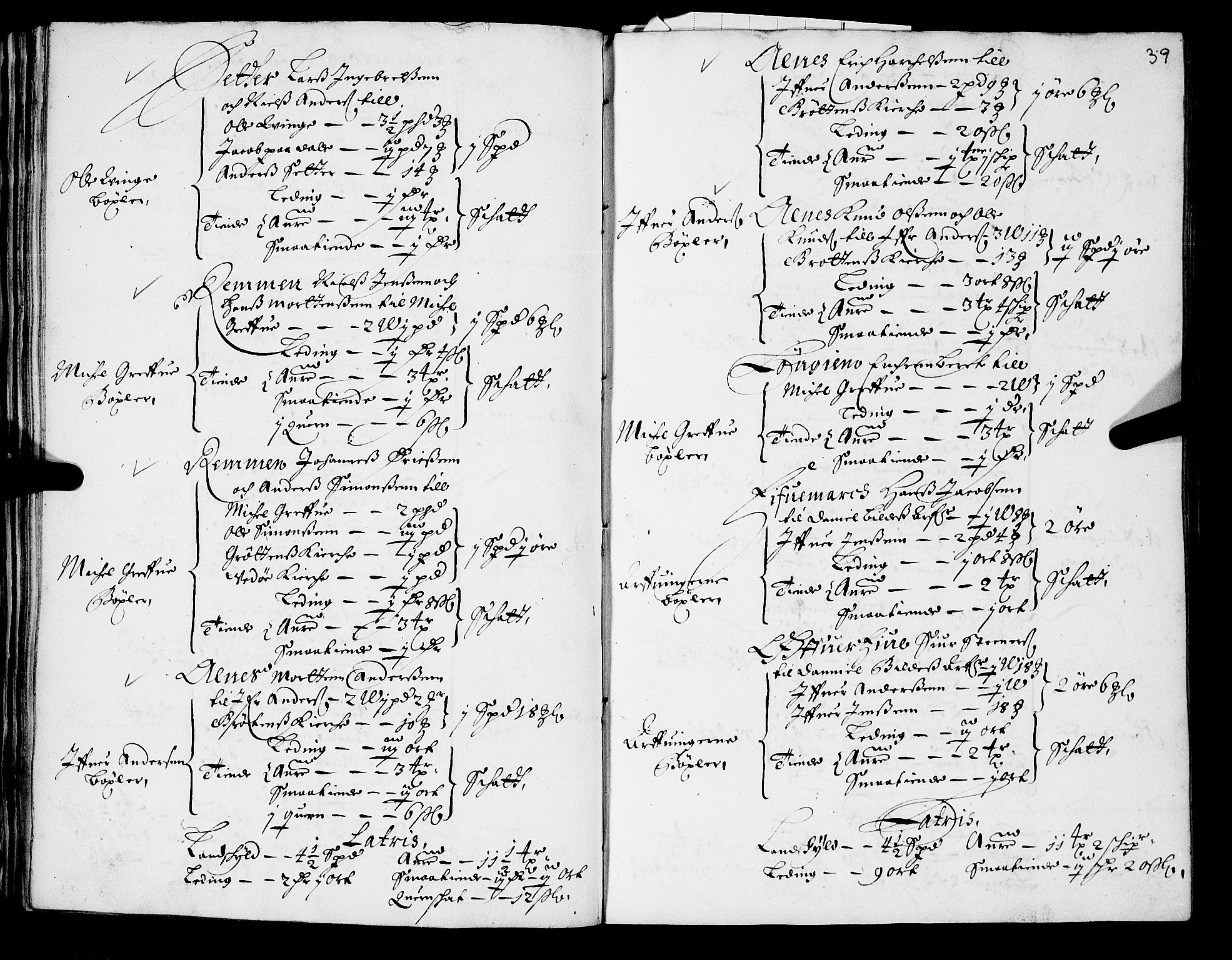 Rentekammeret inntil 1814, Realistisk ordnet avdeling, RA/EA-4070/N/Nb/Nba/L0048: Romsdal fogderi, 1669, s. 38b-39a