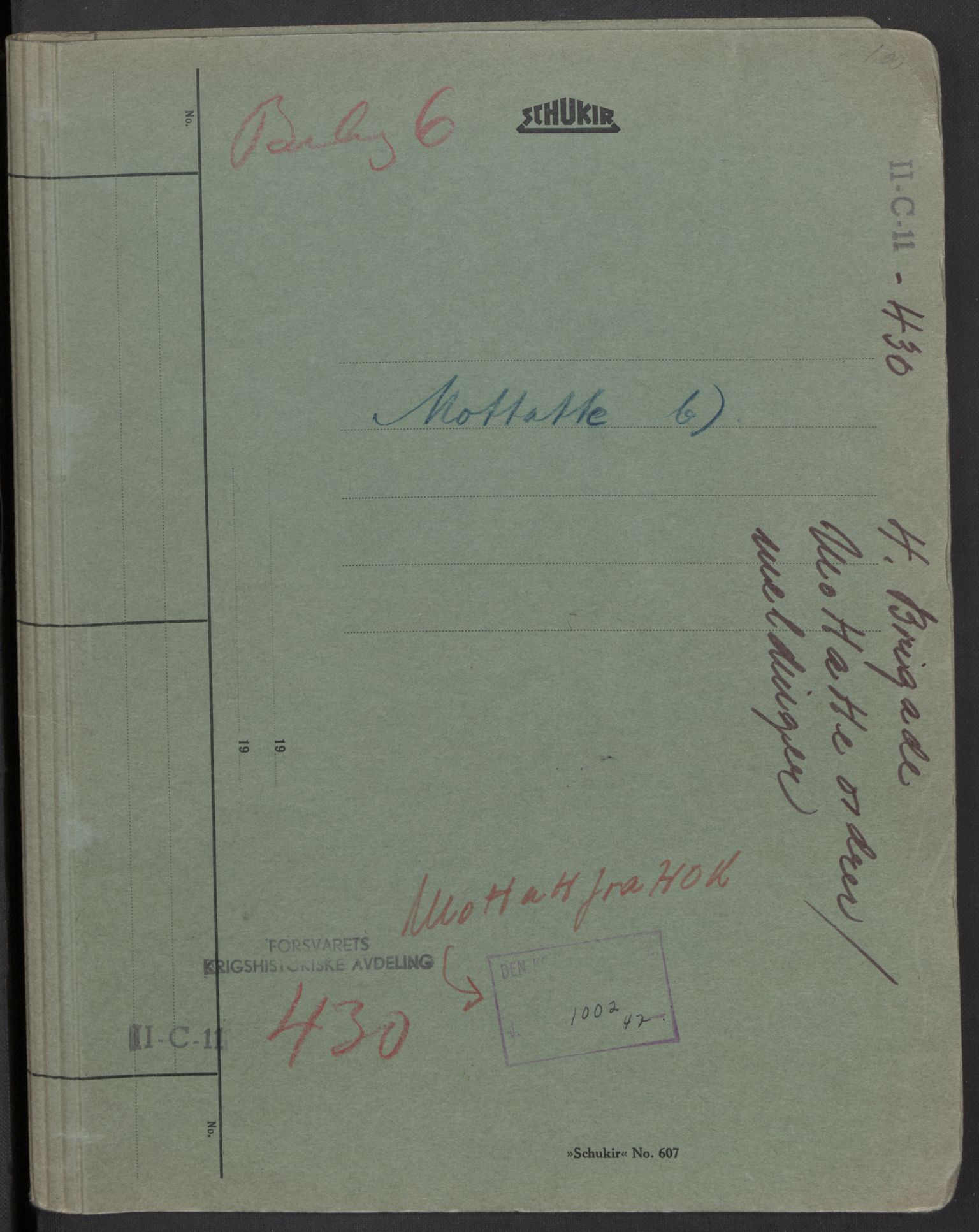 Forsvaret, Forsvarets krigshistoriske avdeling, RA/RAFA-2017/Y/Yb/L0104: II-C-11-430  -  4. Divisjon., 1940, s. 329