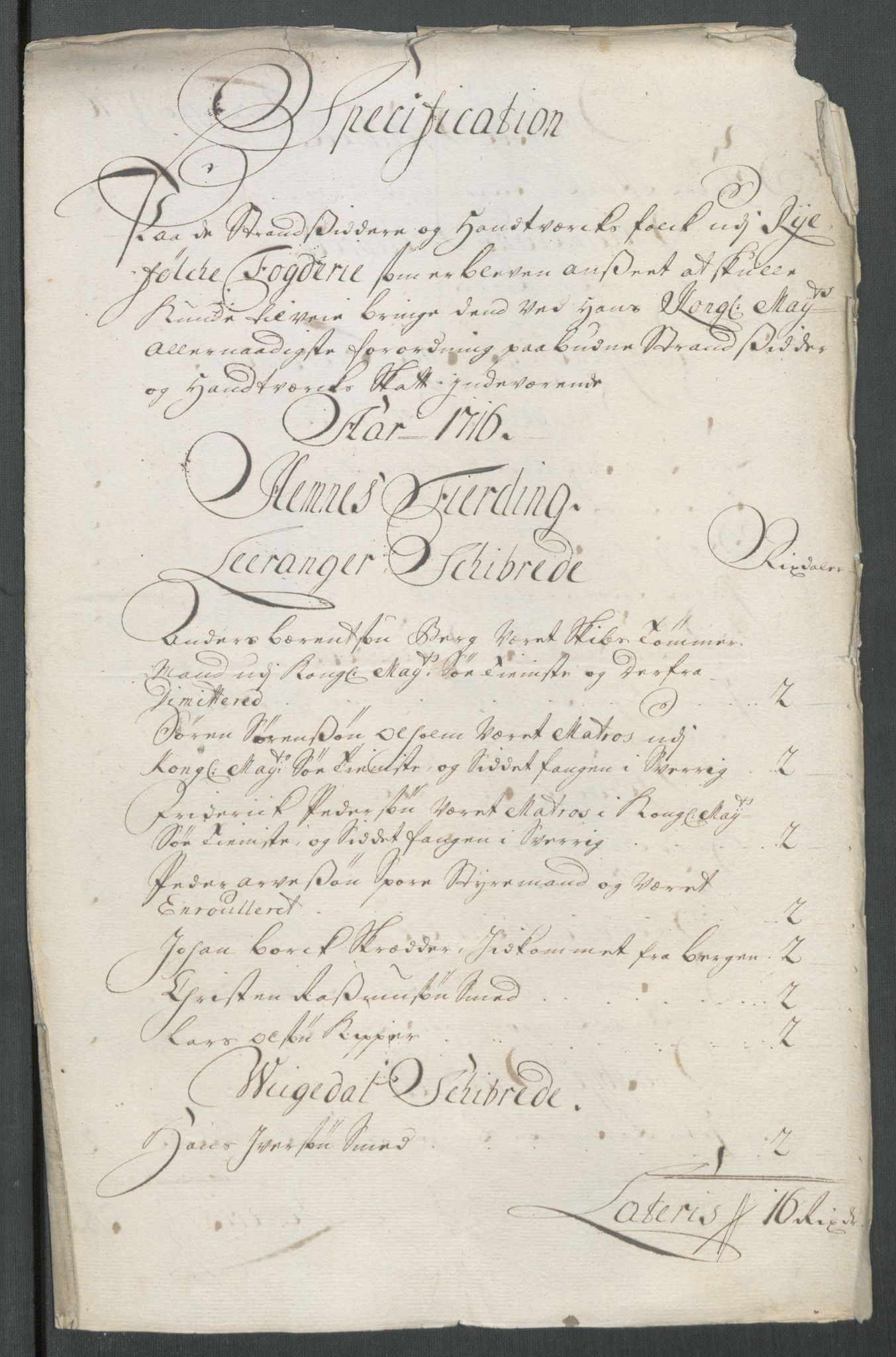 Rentekammeret inntil 1814, Reviderte regnskaper, Fogderegnskap, RA/EA-4092/R47/L2869: Fogderegnskap Ryfylke, 1716, s. 84