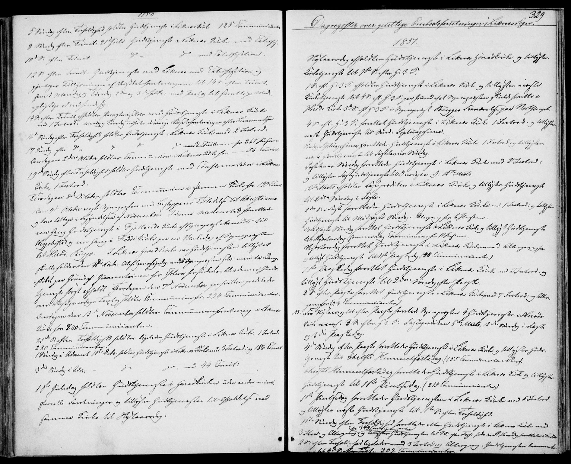 Kvinesdal sokneprestkontor, AV/SAK-1111-0026/F/Fa/Fab/L0005: Ministerialbok nr. A 5, 1844-1857, s. 329
