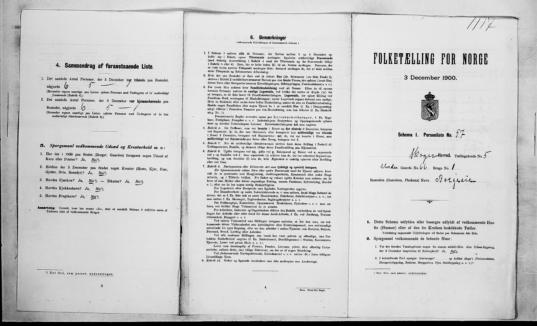 RA, Folketelling 1900 for 0712 Skoger herred, 1900, s. 910