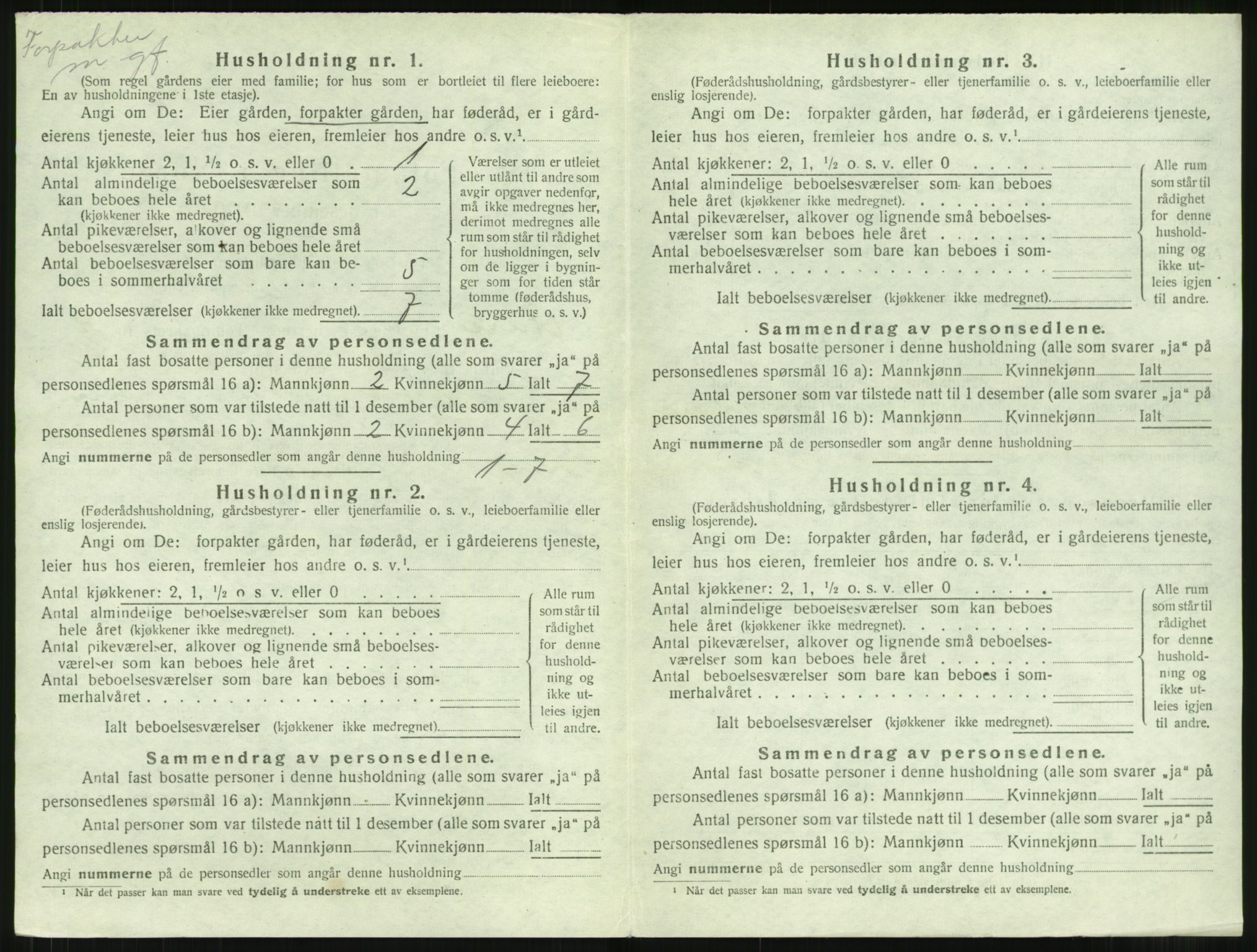 SAT, Folketelling 1920 for 1569 Aure herred, 1920, s. 511