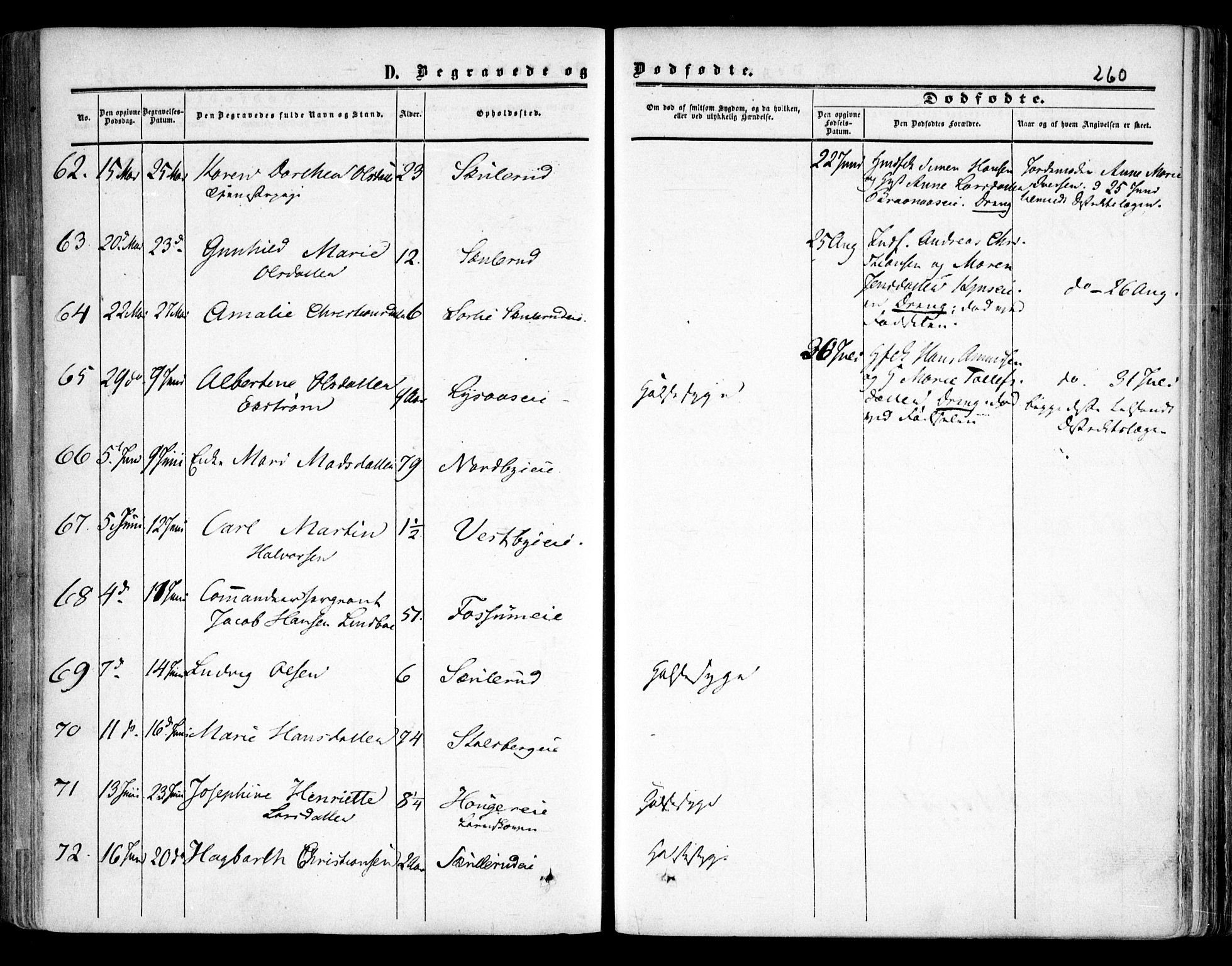 Skedsmo prestekontor Kirkebøker, SAO/A-10033a/F/Fa/L0010: Ministerialbok nr. I 10, 1854-1865, s. 260