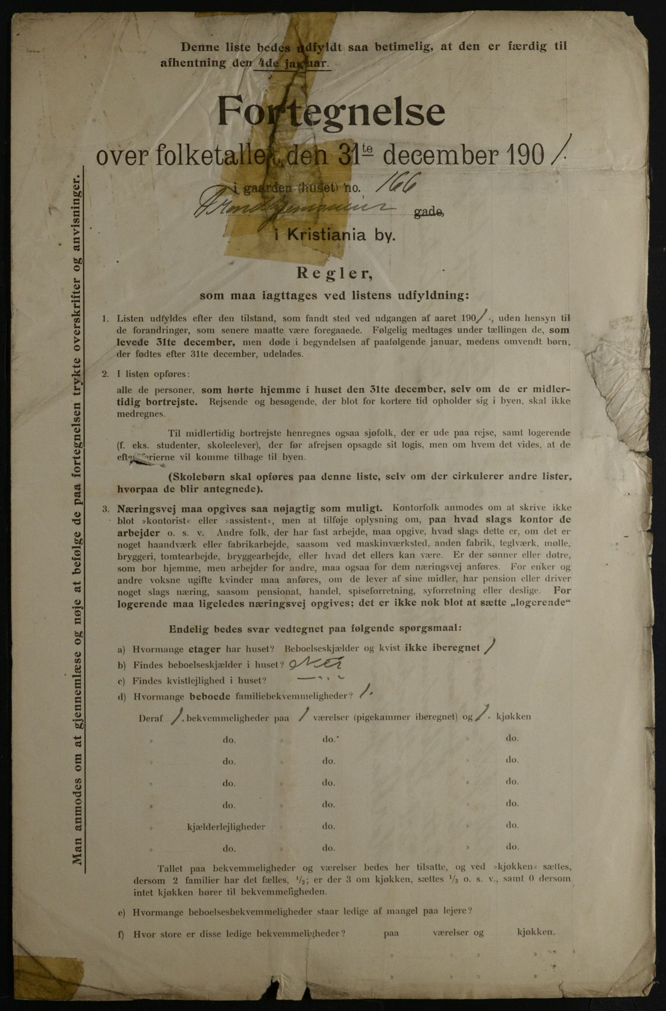 OBA, Kommunal folketelling 31.12.1901 for Kristiania kjøpstad, 1901, s. 18032