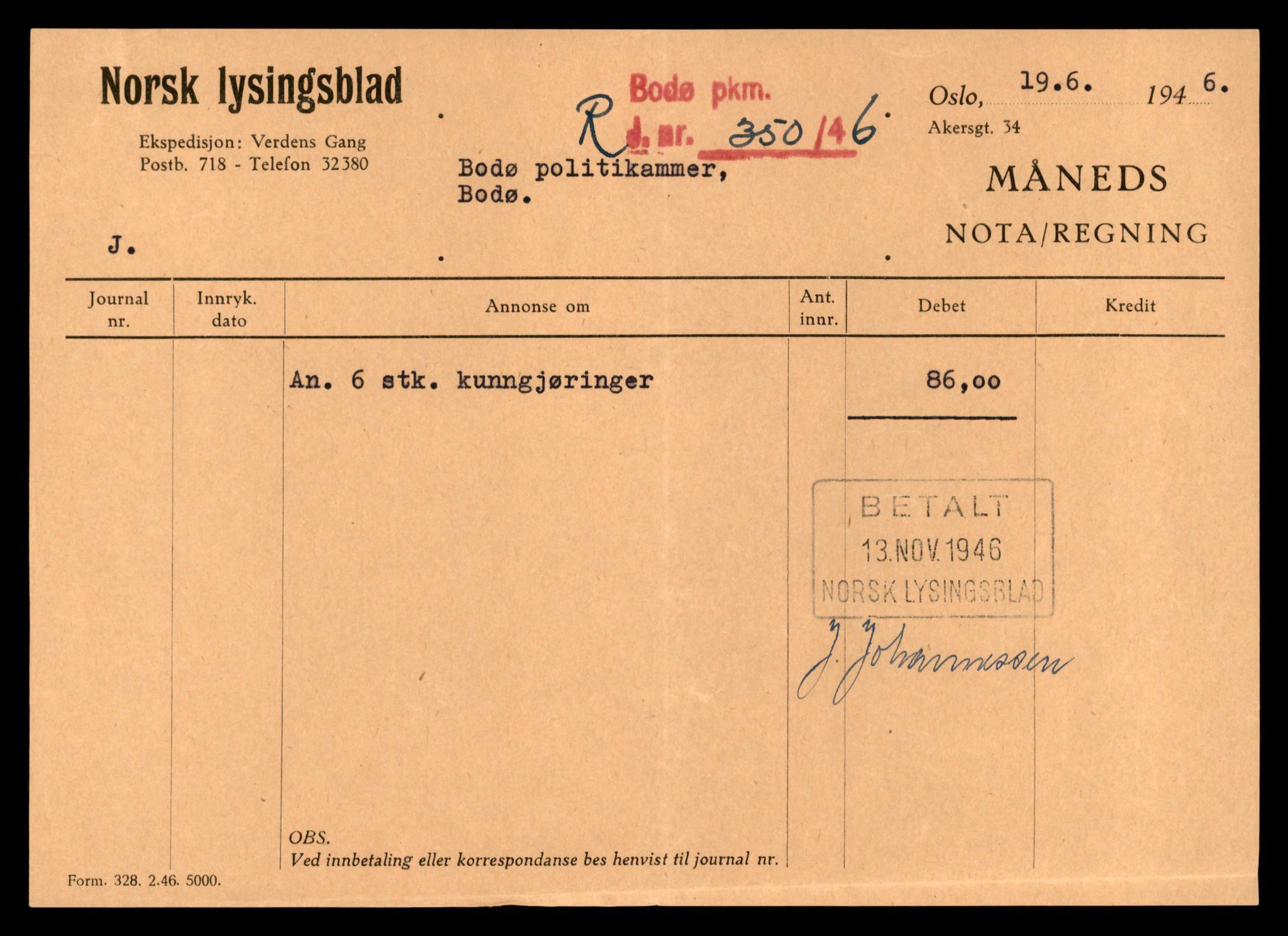 Bodø sorenskriveri, SAT/A-0022/3/J/Jd/Jda/L0002: Bilag, 1945-1950, s. 3