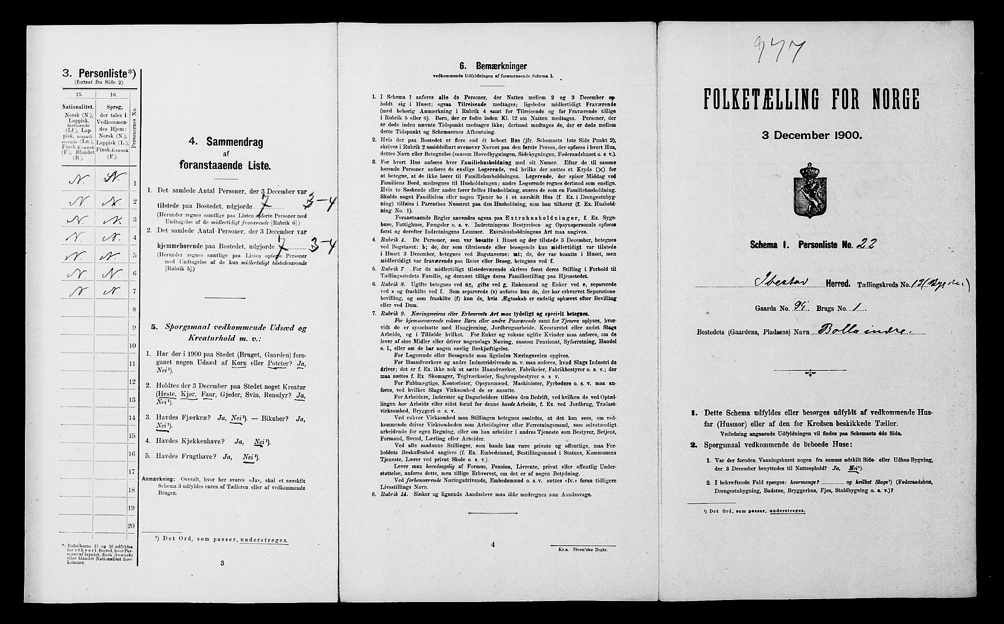 SATØ, Folketelling 1900 for 1917 Ibestad herred, 1900, s. 1697