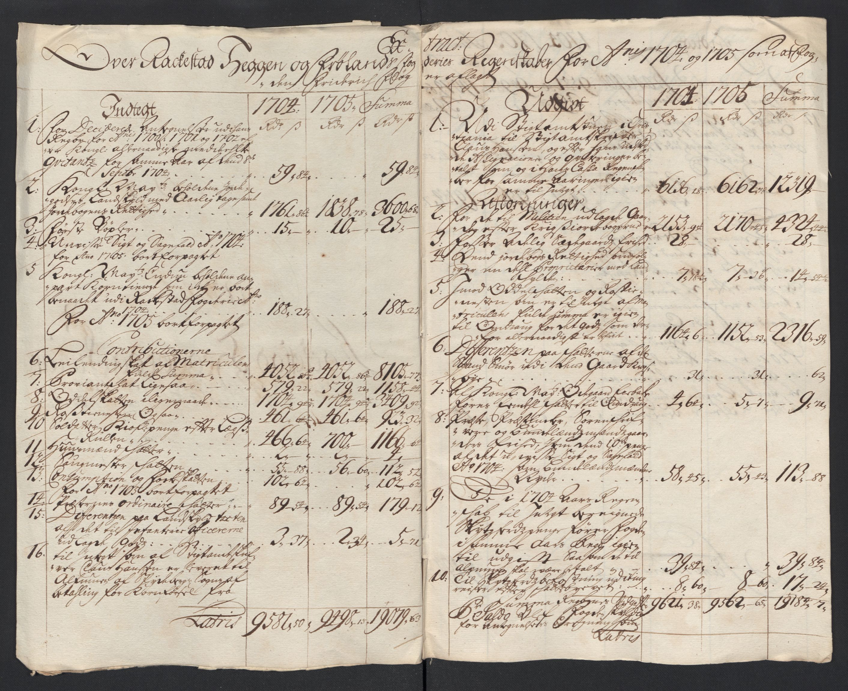 Rentekammeret inntil 1814, Reviderte regnskaper, Fogderegnskap, AV/RA-EA-4092/R07/L0297: Fogderegnskap Rakkestad, Heggen og Frøland, 1705, s. 334