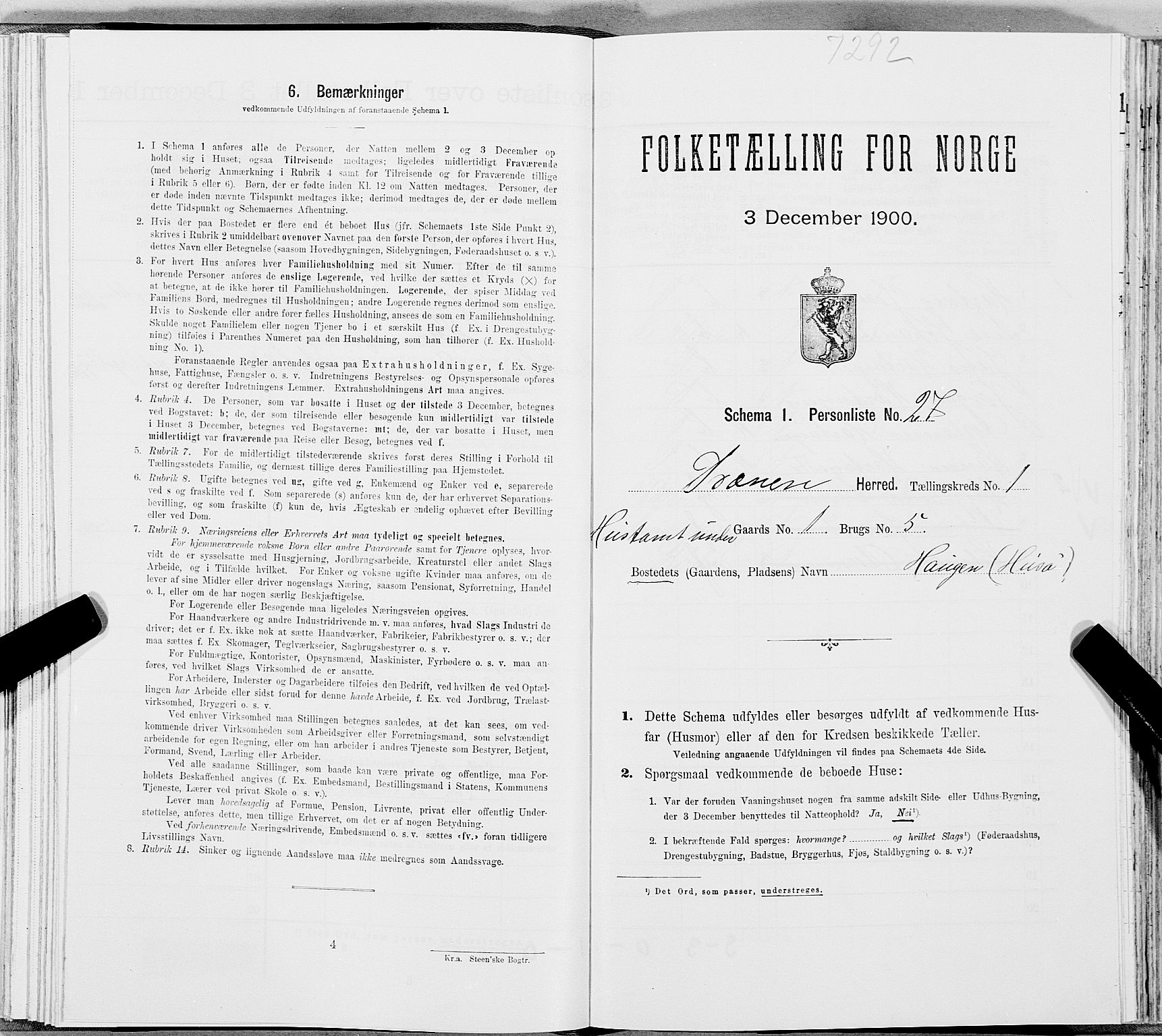 SAT, Folketelling 1900 for 1835 Træna herred, 1900, s. 88