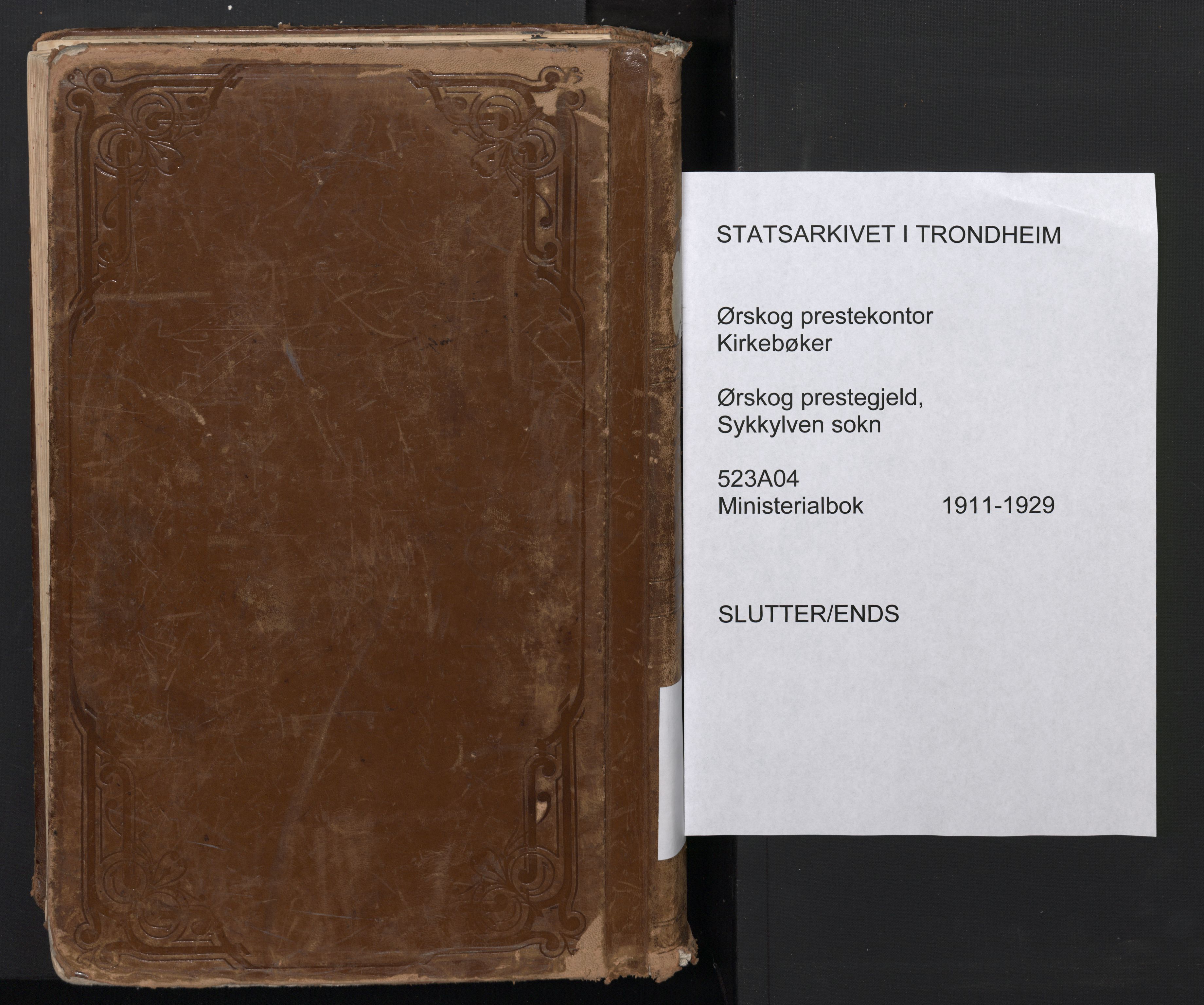 Ministerialprotokoller, klokkerbøker og fødselsregistre - Møre og Romsdal, AV/SAT-A-1454/523/L0337: Ministerialbok nr. 523A04, 1911-1929