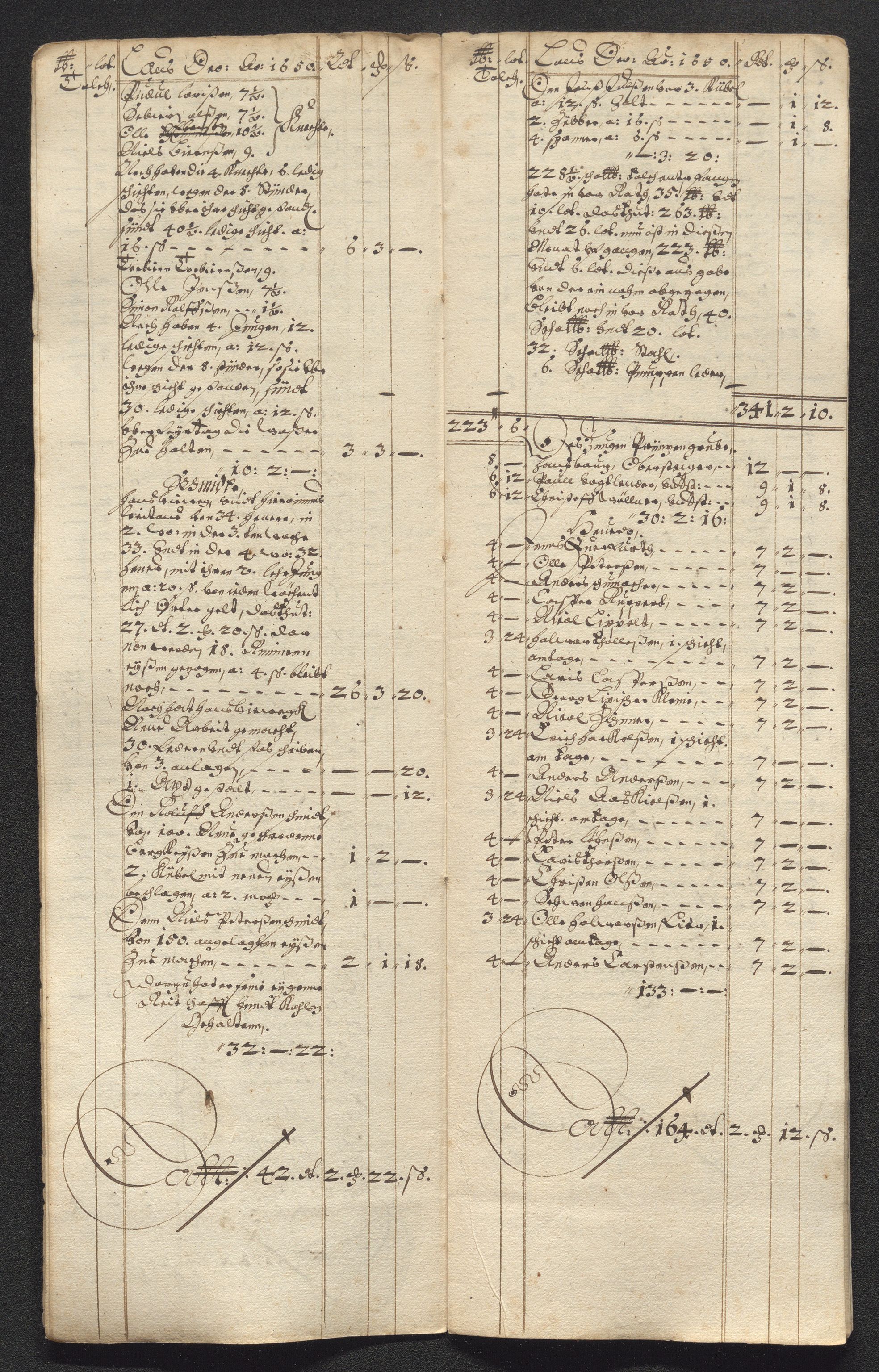 Kongsberg Sølvverk 1623-1816, AV/SAKO-EA-3135/001/D/Dc/Dcd/L0024: Utgiftsregnskap for gruver m.m. , 1650, s. 250