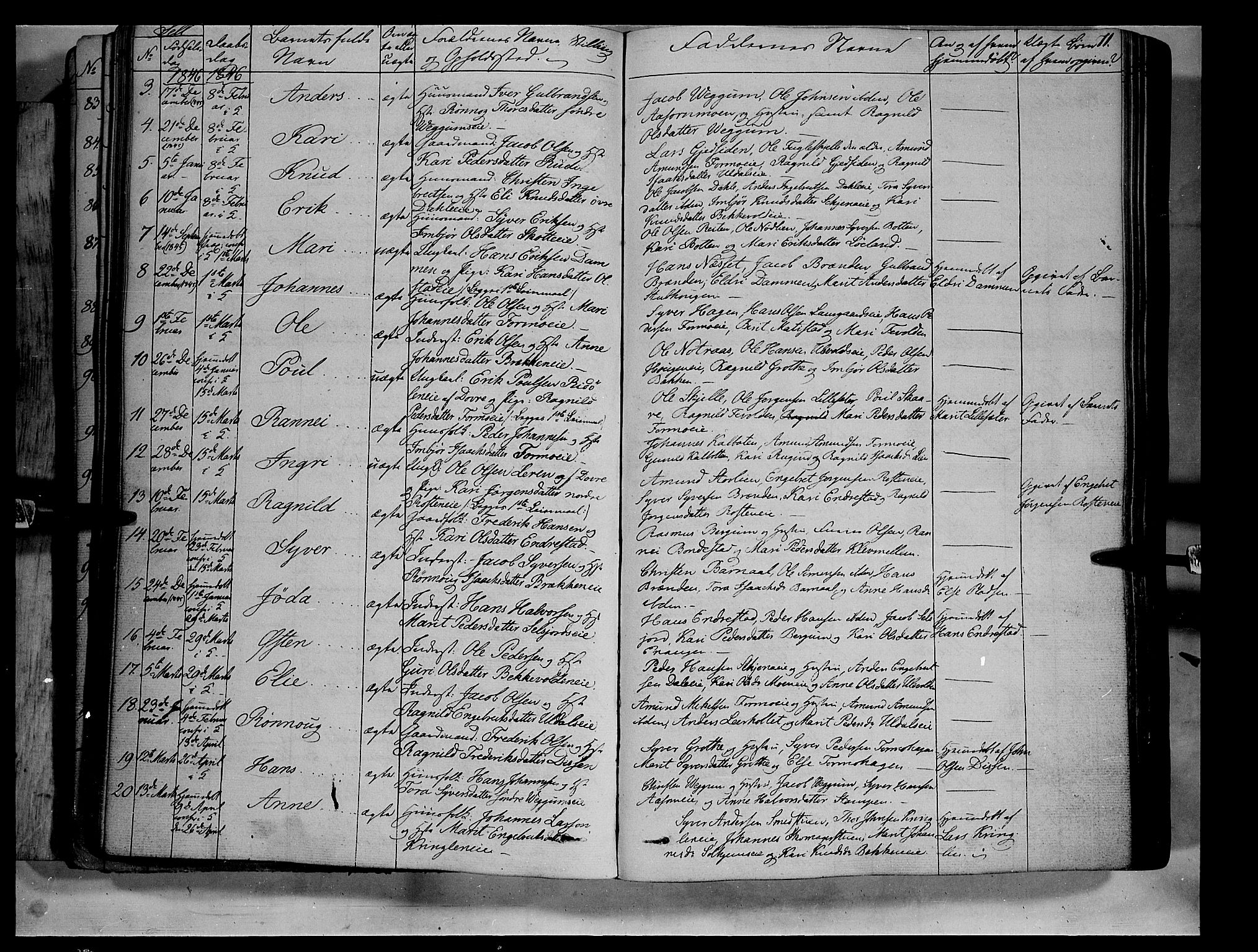 Vågå prestekontor, AV/SAH-PREST-076/H/Ha/Haa/L0005: Ministerialbok nr. 5 /3, 1842-1856, s. 71
