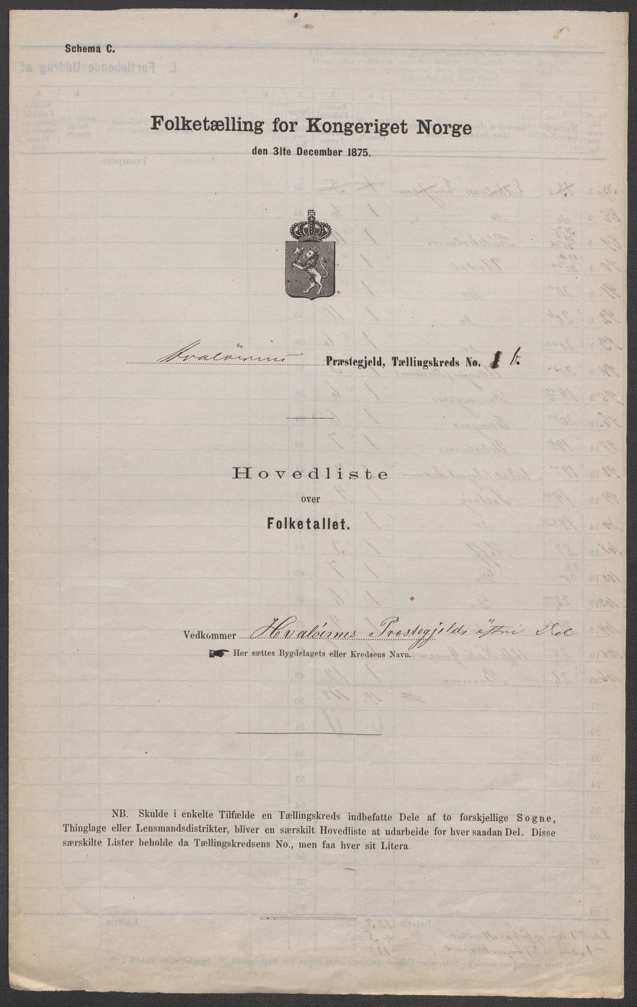 RA, Folketelling 1875 for 0111P Hvaler prestegjeld, 1875, s. 4