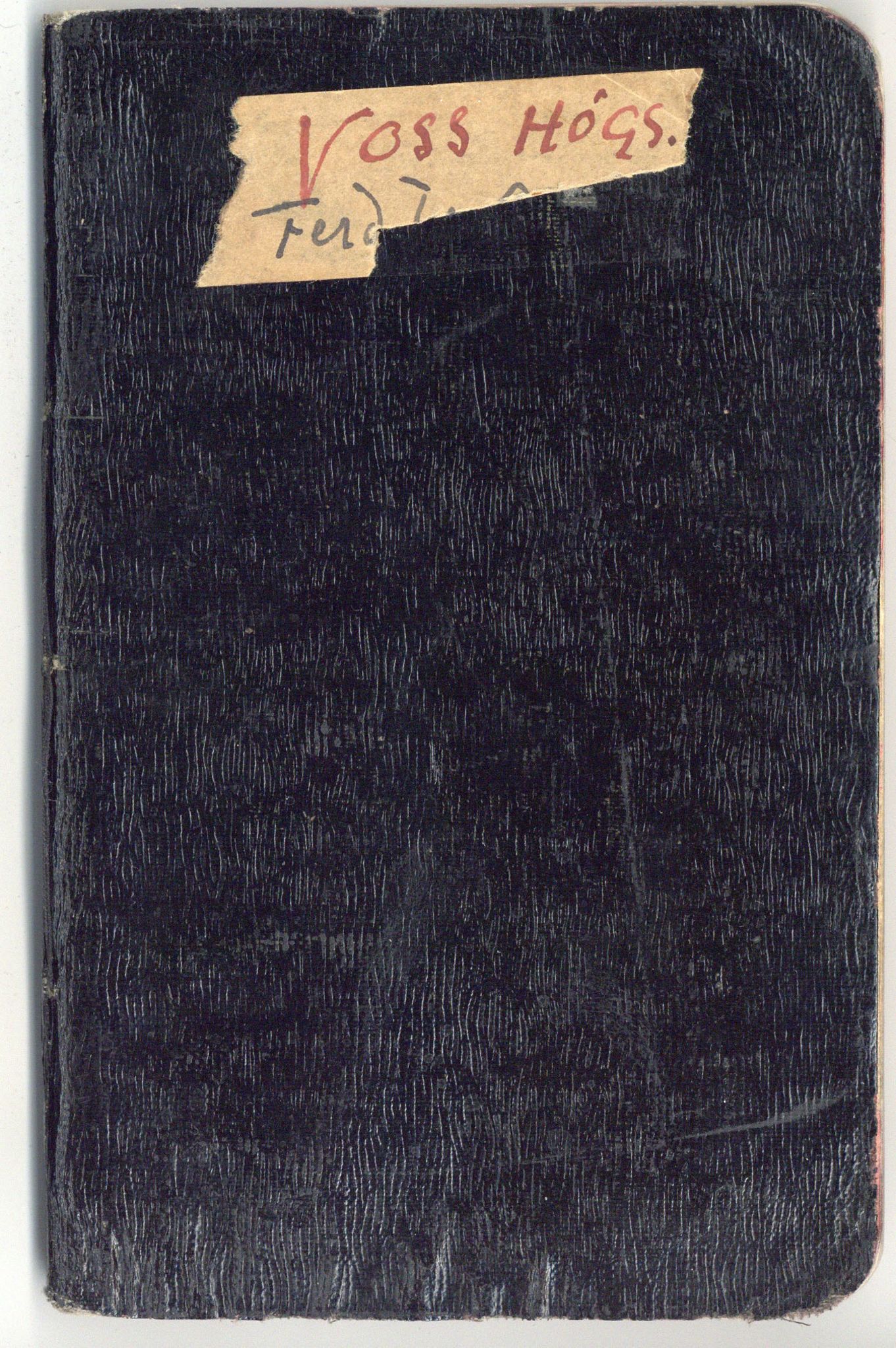Gerhard Kjølås-arkivet, FMFB/A-1081/G/L0048: Gøymebok fra Voss Folkehøgskole, 1909-1910