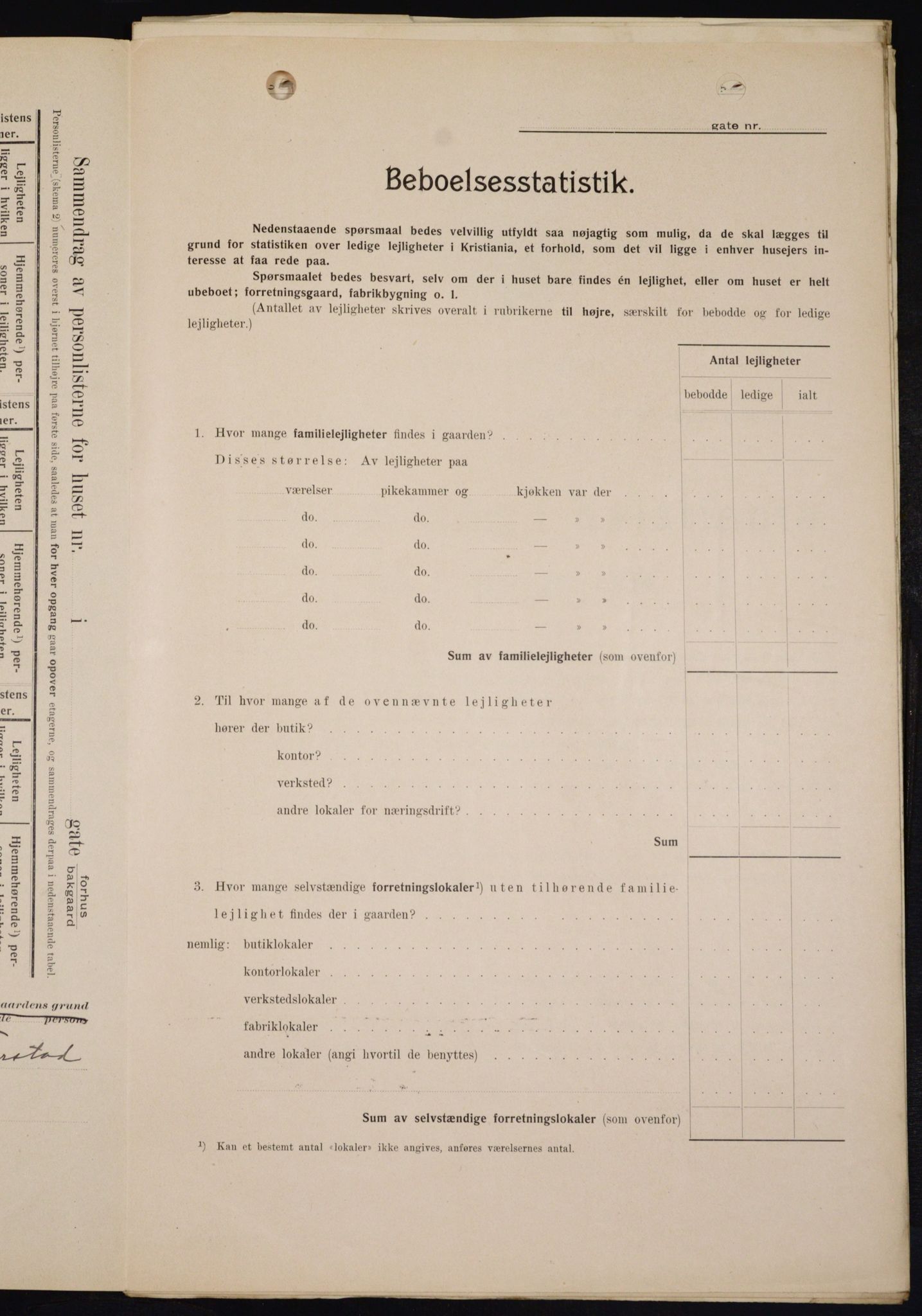 OBA, Kommunal folketelling 1.2.1909 for Kristiania kjøpstad, 1909, s. 47557