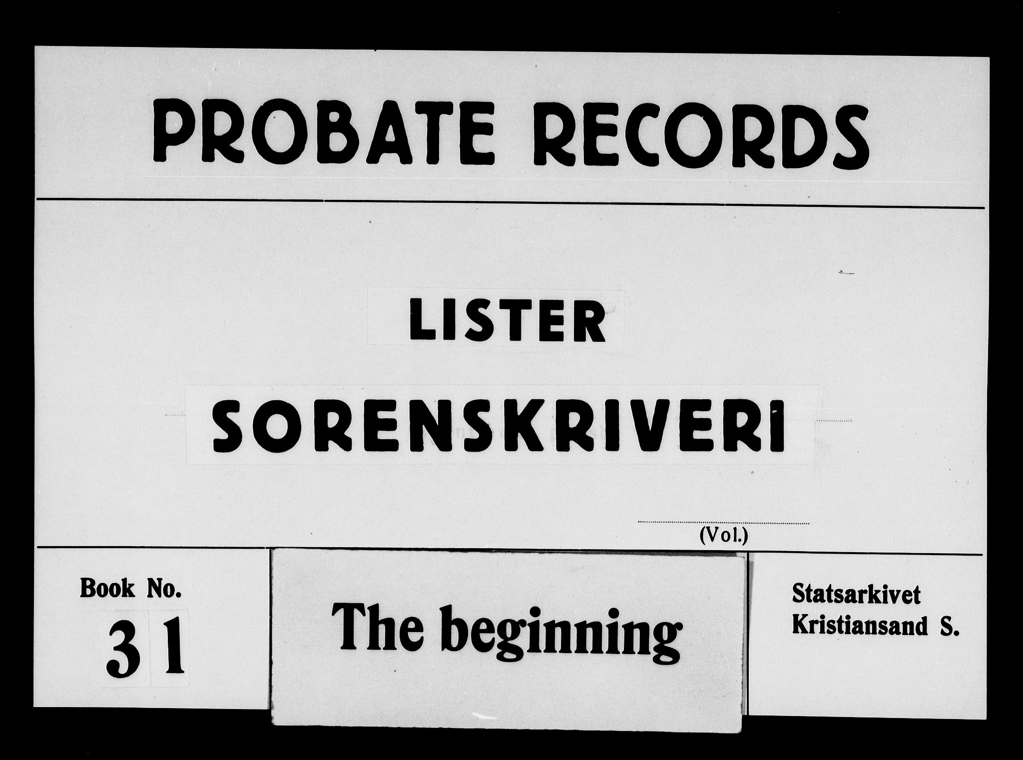 Lister sorenskriveri, AV/SAK-1221-0003/H/Hc/L0033: Skifteprotokoll nr 31 med register, 1752-1754