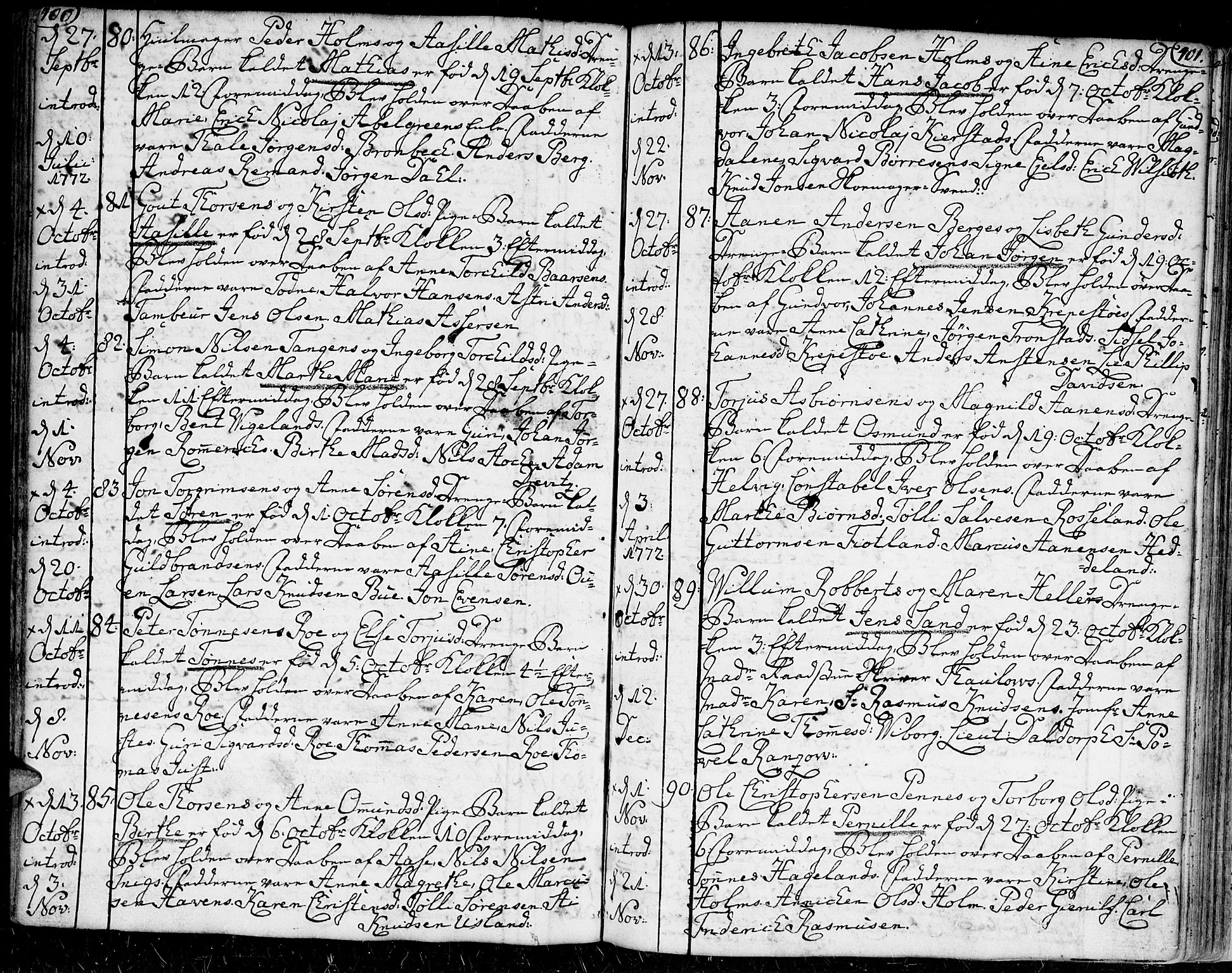 Kristiansand domprosti, AV/SAK-1112-0006/F/Fa/L0002: Ministerialbok nr. A 2, 1755-1778, s. 400-401
