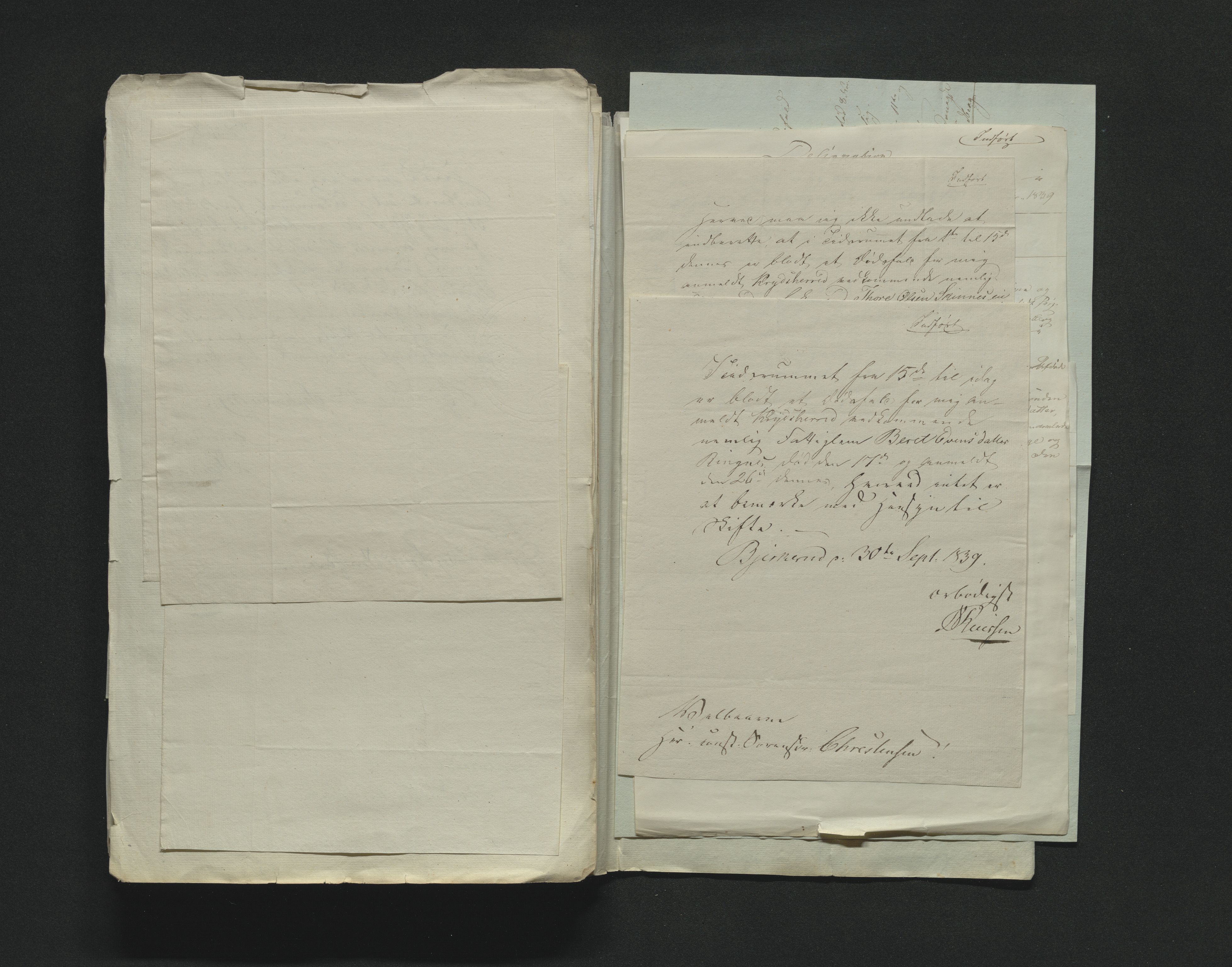 Eiker, Modum og Sigdal sorenskriveri, AV/SAKO-A-123/H/Ha/Hab/L0005: Dødsfallsmeldinger, 1837-1840