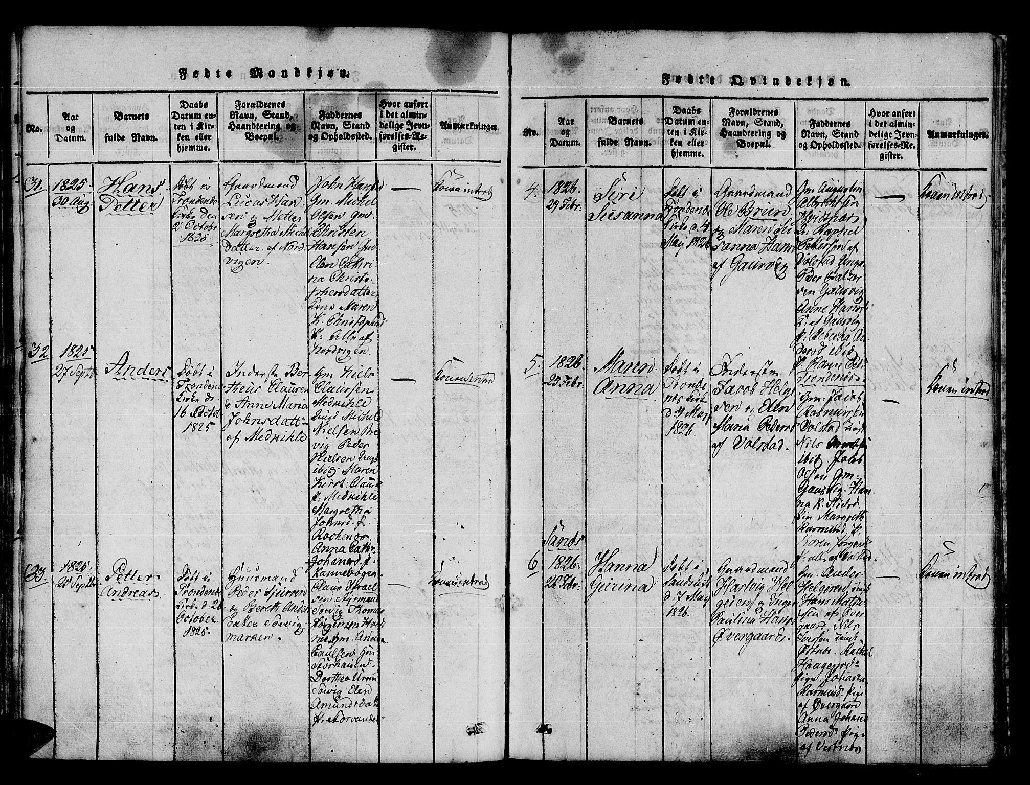 Trondenes sokneprestkontor, AV/SATØ-S-1319/H/Ha/L0006kirke: Ministerialbok nr. 6, 1821-1827