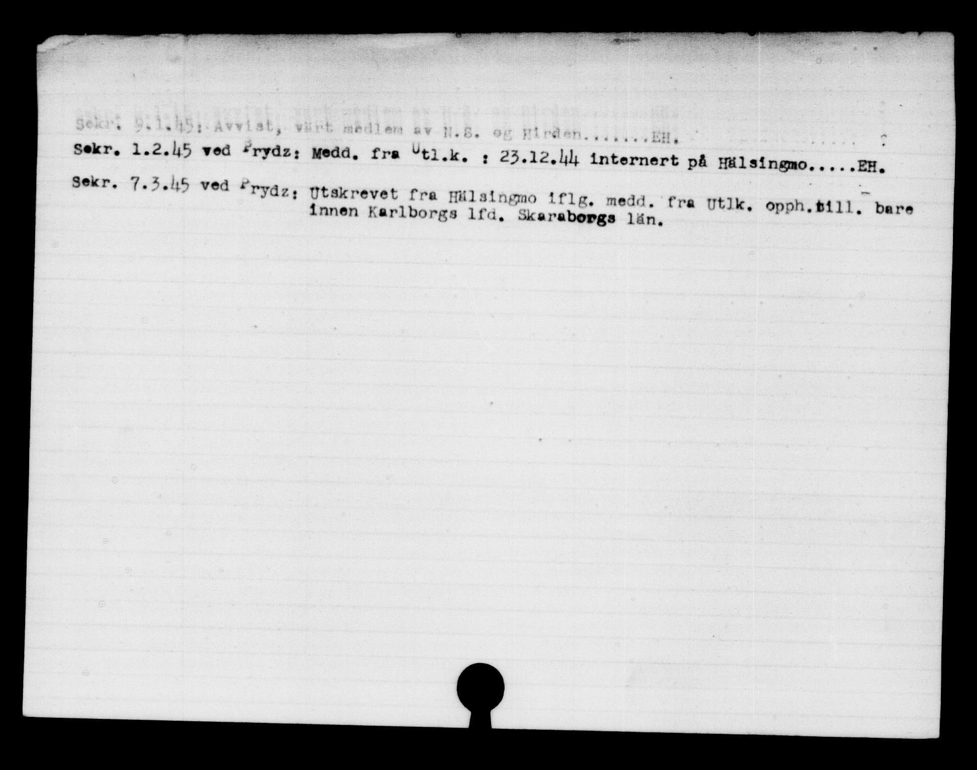 Utenriksstasjonene, Legasjonen i Stockholm, Flyktningkontoret, AV/RA-S-6753/V/Va/L0015: Kjesäterkartoteket, flyktninger med registreringsnr. 37800-40770, 1940-1945, s. 2141