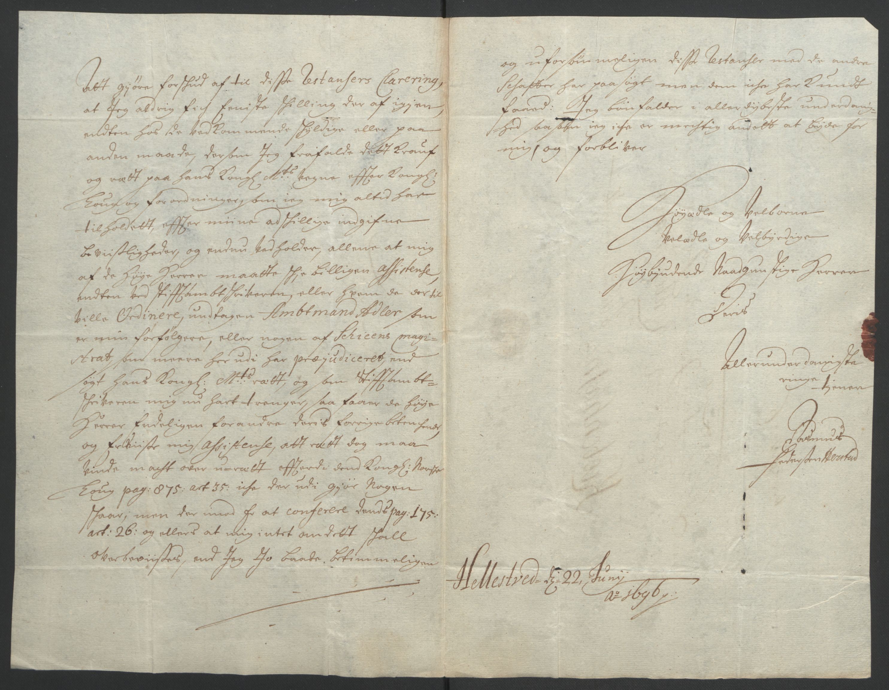 Rentekammeret inntil 1814, Reviderte regnskaper, Fogderegnskap, RA/EA-4092/R34/L2053: Fogderegnskap Bamble, 1693, s. 100