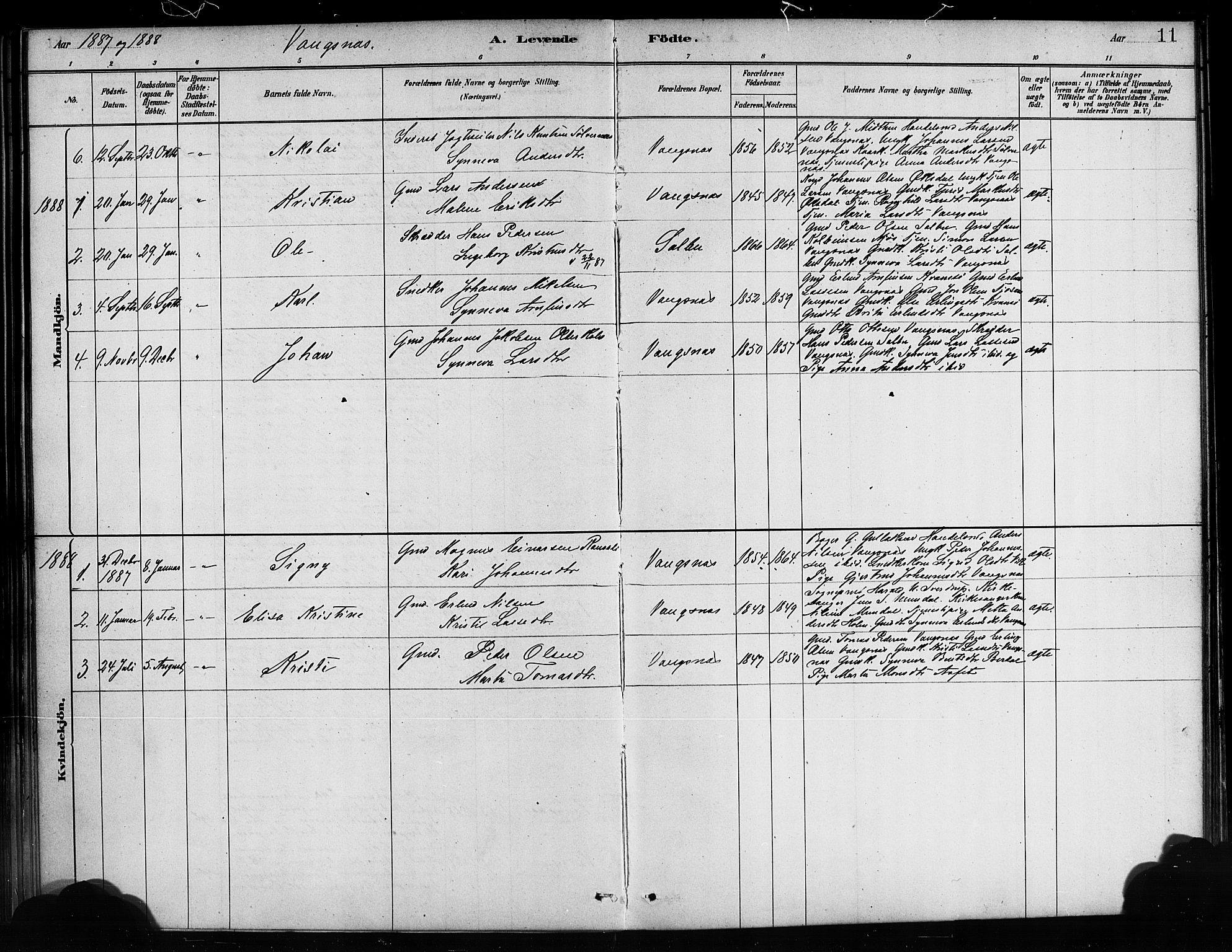 Balestrand sokneprestembete, SAB/A-79601/H/Haa/Haaa/L0004: Ministerialbok nr. A 4 /3, 1879-1888, s. 11