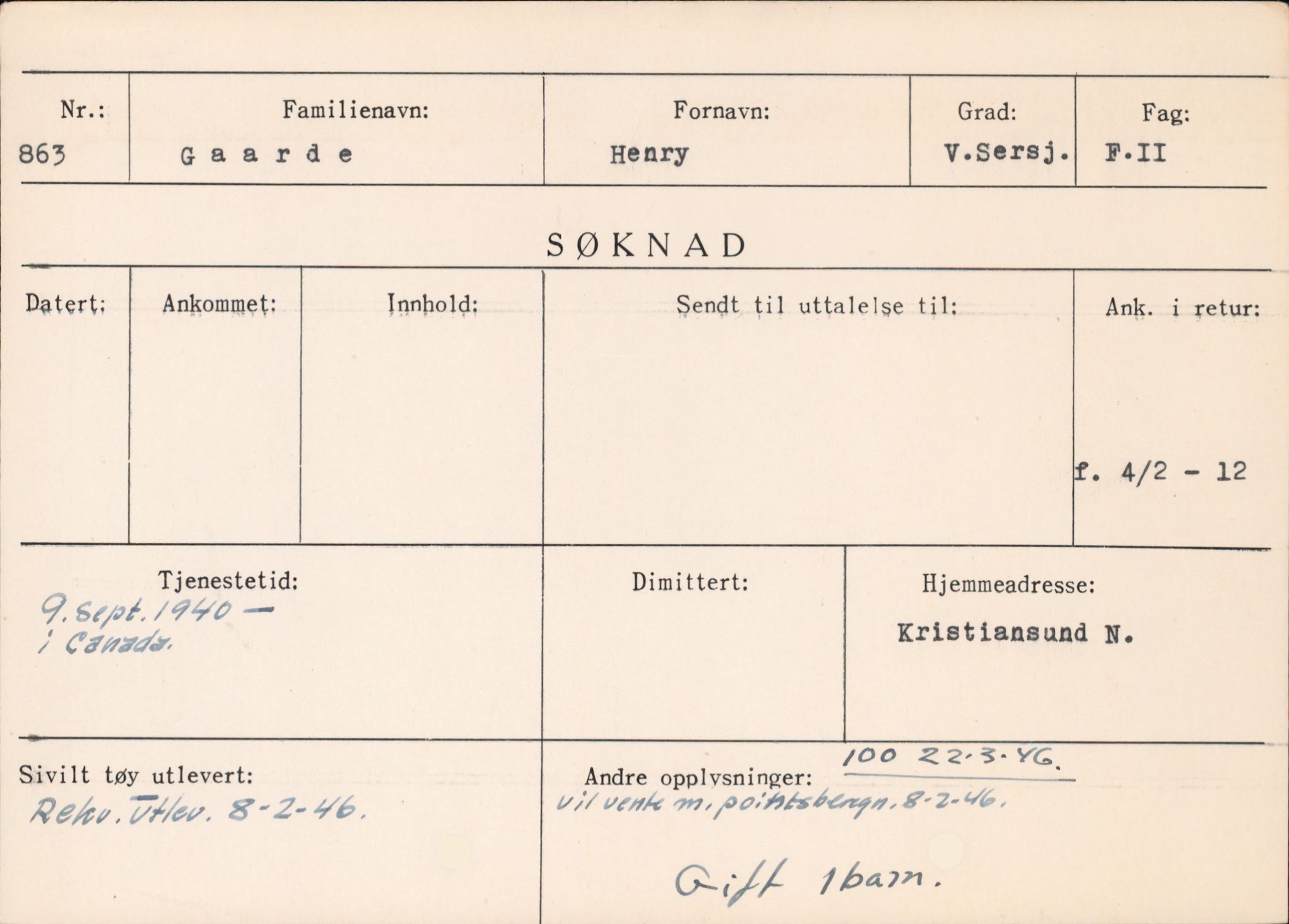 Forsvaret, Rygge hovedflystasjon, AV/RA-RAFA-2298/P/Pd/L0026: Annerløv, Gustav - Musæus, Carl Fredrik - f. 1912, 1912, s. 318