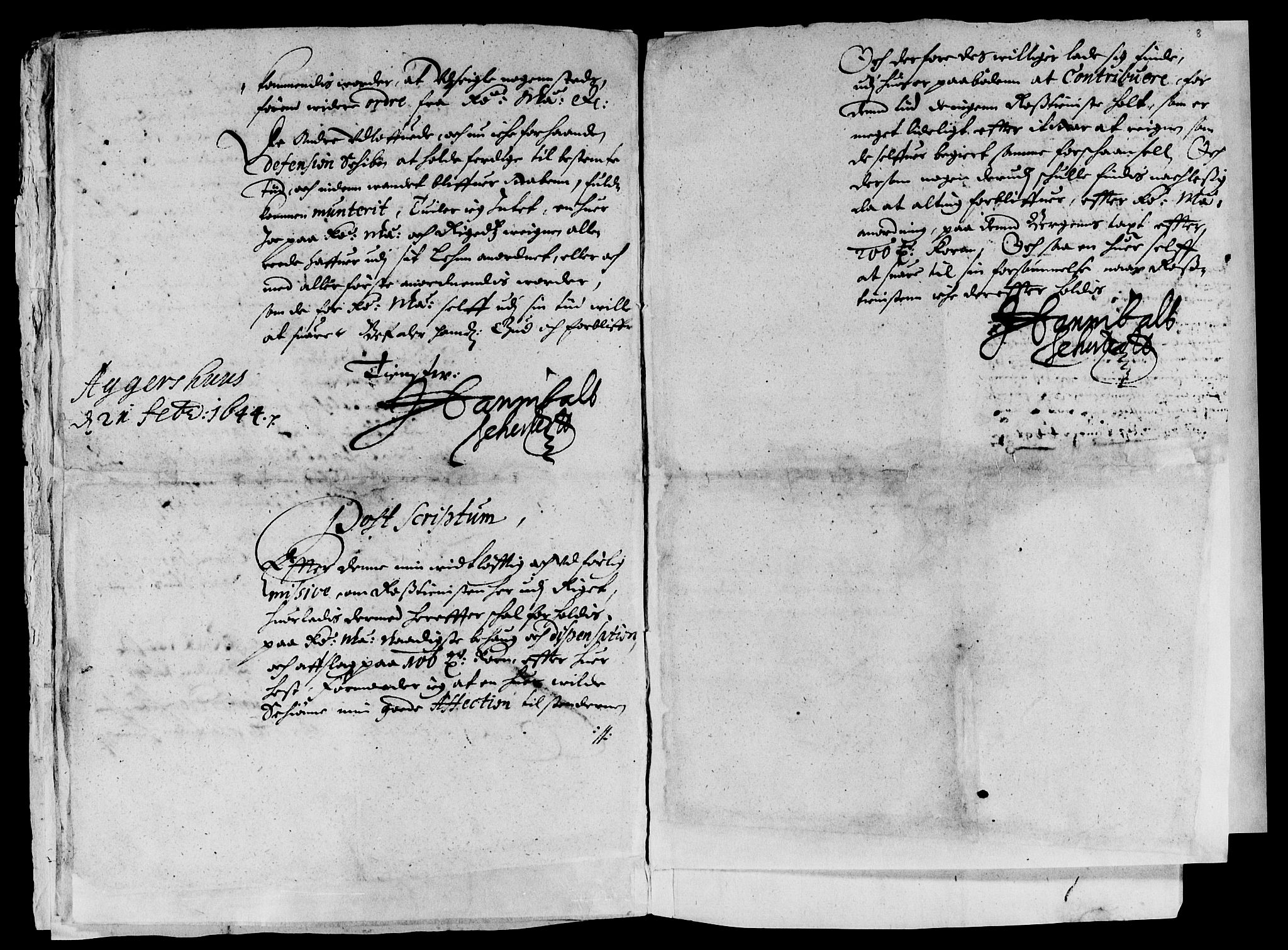 Rentekammeret inntil 1814, Reviderte regnskaper, Lensregnskaper, AV/RA-EA-5023/R/Rb/Rbn/L0003: Numedal og Sandsvær len, 1643-1648