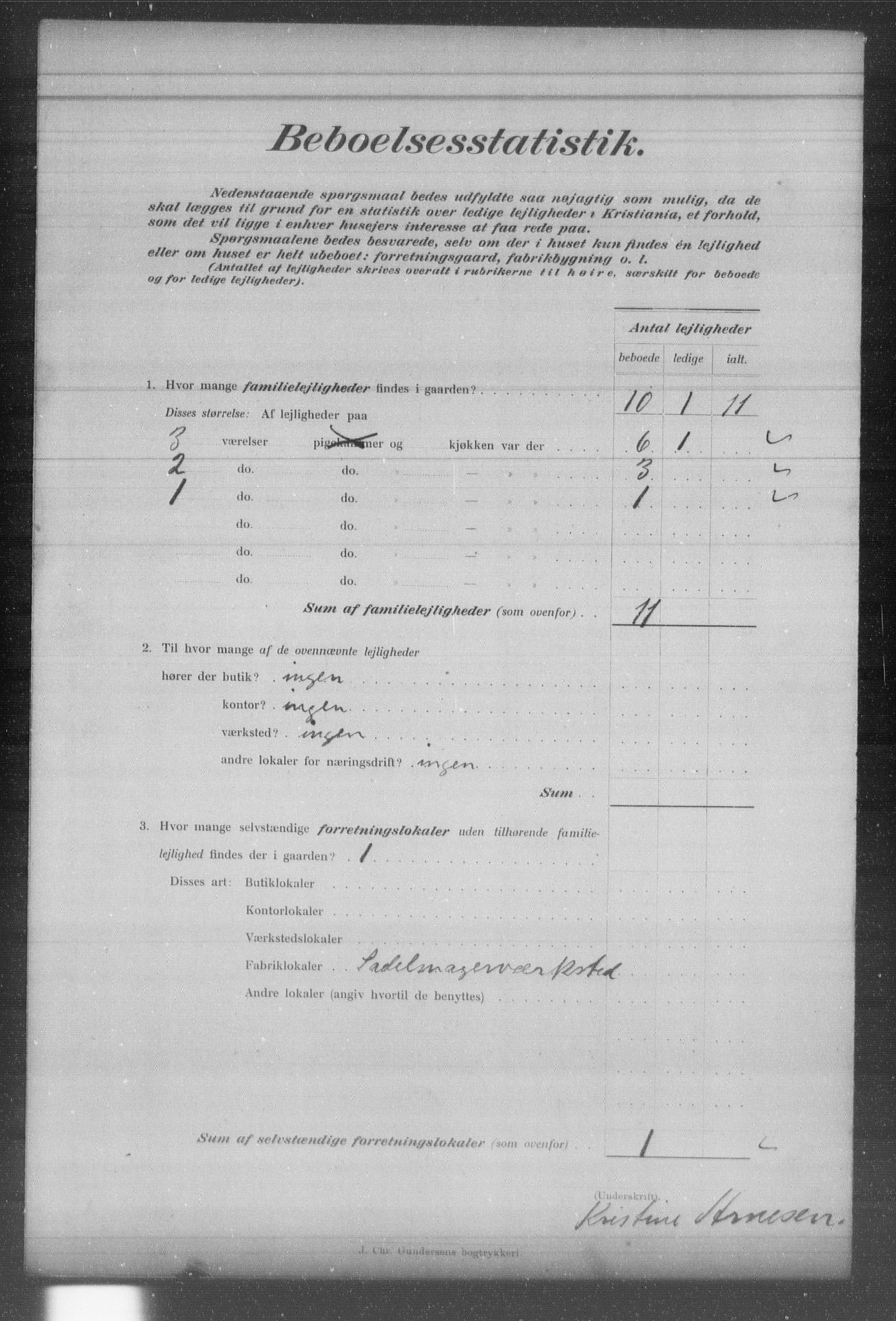 OBA, Kommunal folketelling 31.12.1903 for Kristiania kjøpstad, 1903, s. 3731
