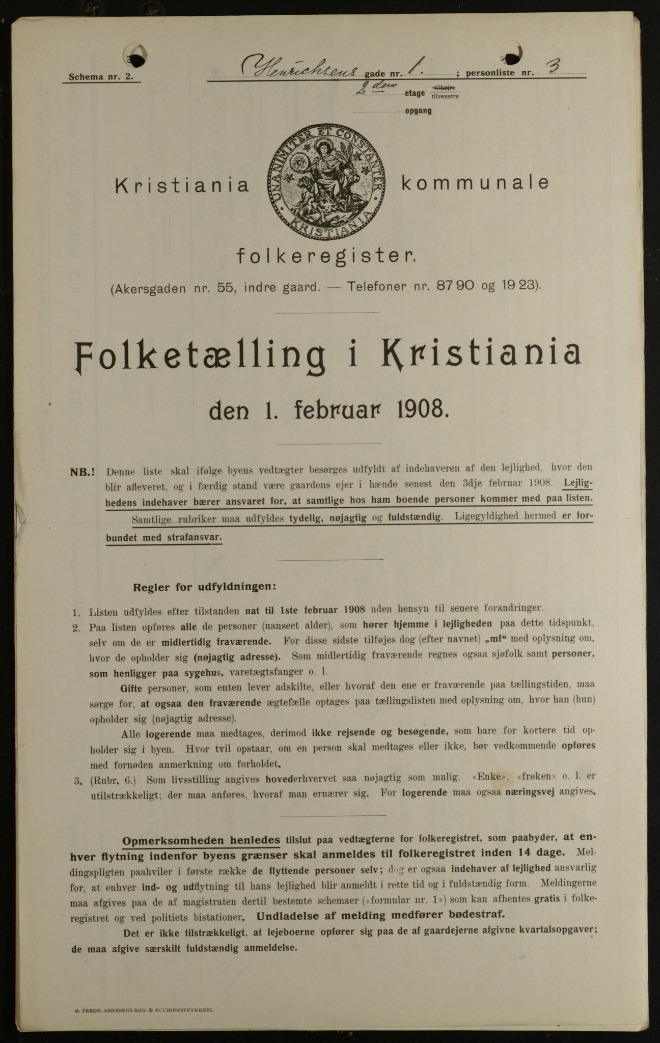 OBA, Kommunal folketelling 1.2.1908 for Kristiania kjøpstad, 1908, s. 34629