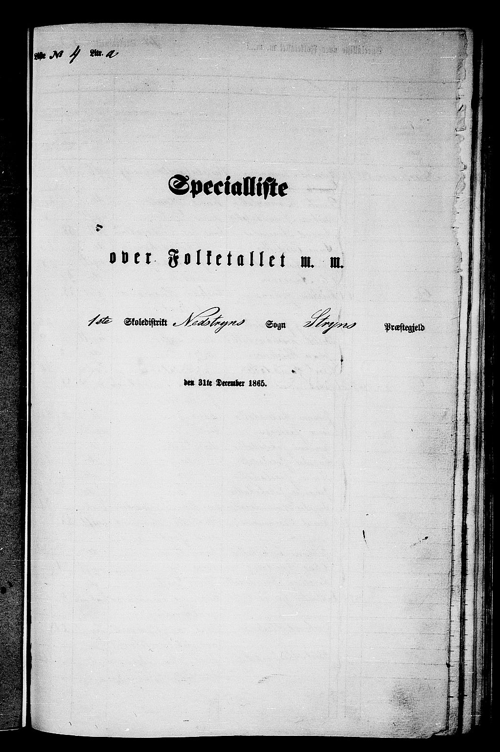 RA, Folketelling 1865 for 1448P Stryn prestegjeld, 1865, s. 44