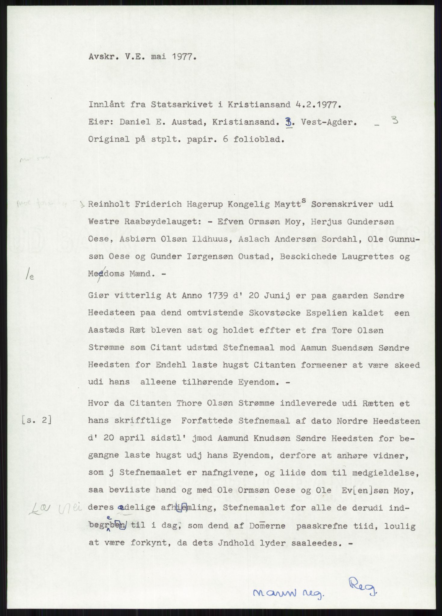 Samlinger til kildeutgivelse, Diplomavskriftsamlingen, RA/EA-4053/H/Ha, s. 345