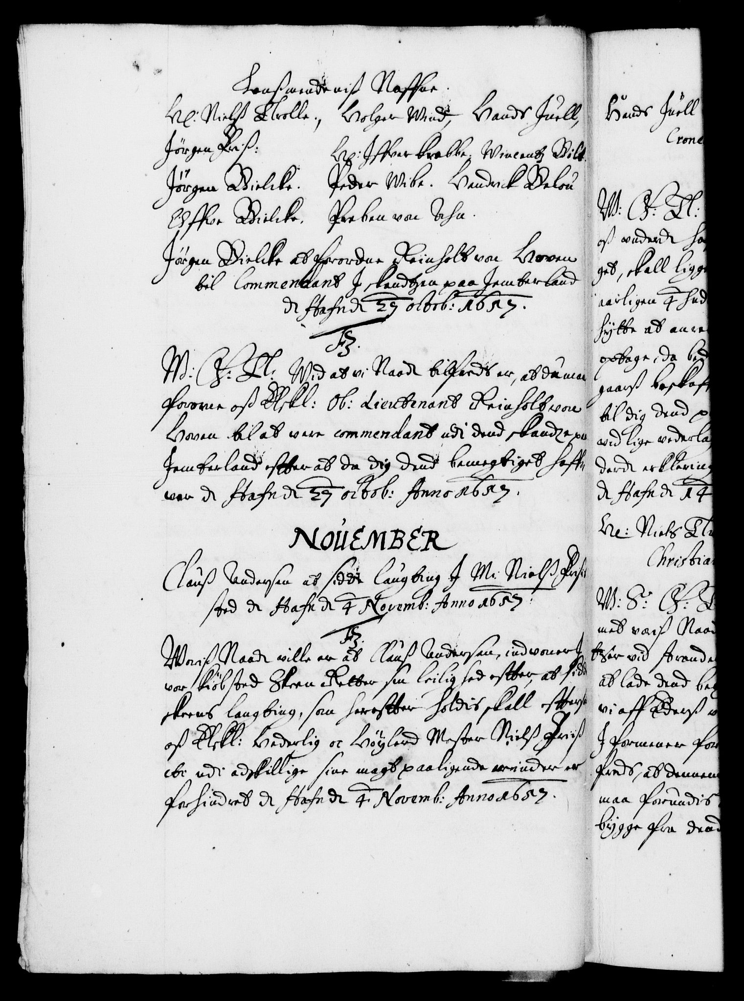 Danske Kanselli 1572-1799, AV/RA-EA-3023/F/Fc/Fca/Fcab/L0010: Norske tegnelser (mikrofilm), 1657-1660, s. 50b