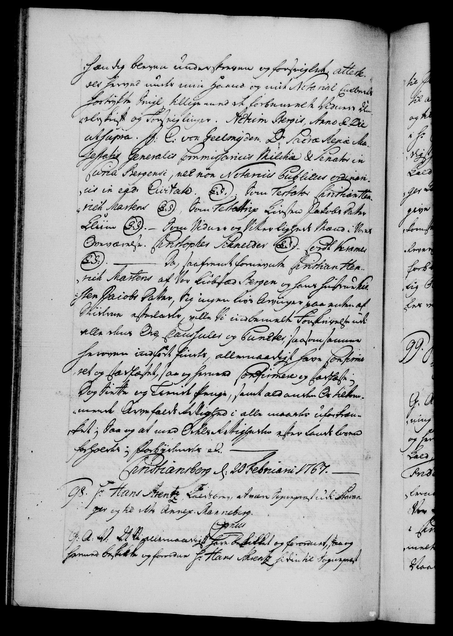 Danske Kanselli 1572-1799, AV/RA-EA-3023/F/Fc/Fca/Fcaa/L0043: Norske registre, 1766-1768, s. 274b