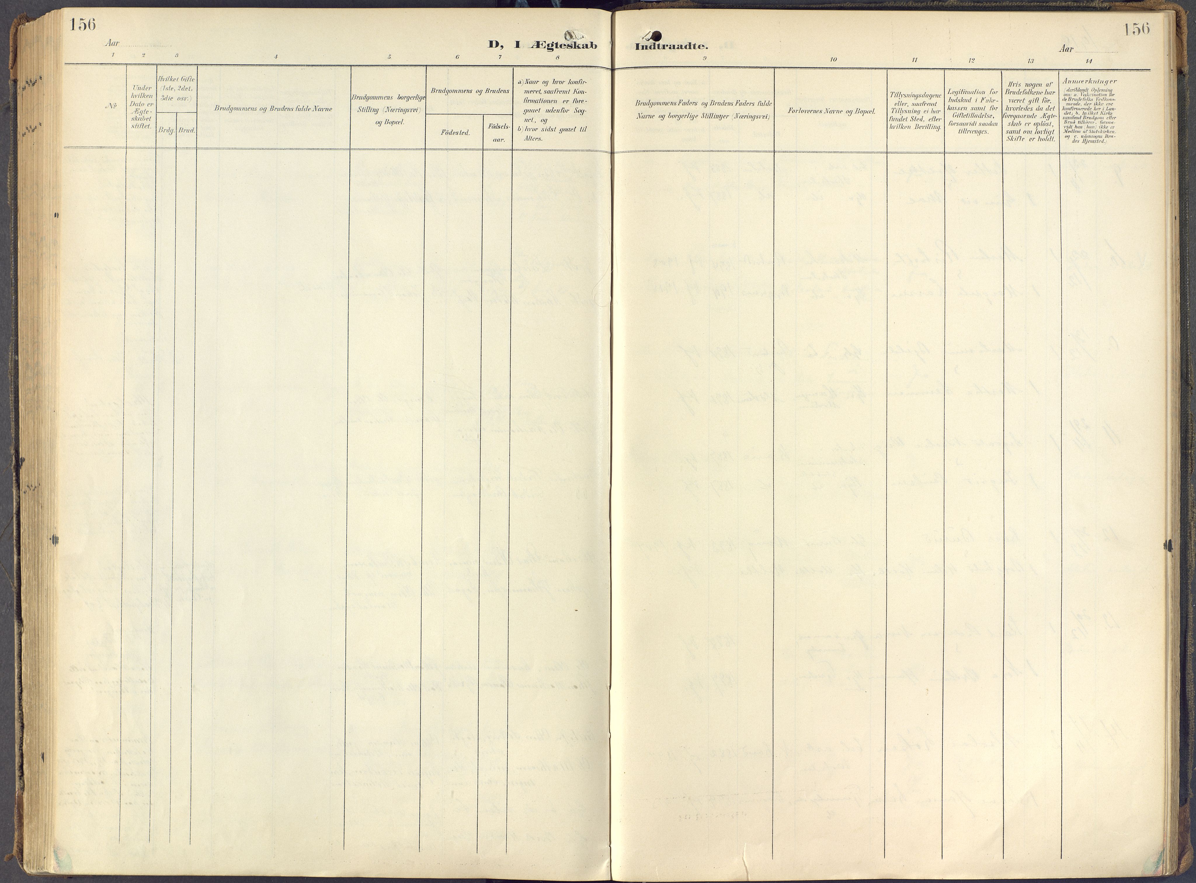 Eiker kirkebøker, SAKO/A-4/F/Fc/L0004: Ministerialbok nr. III 4, 1900-1919, s. 156