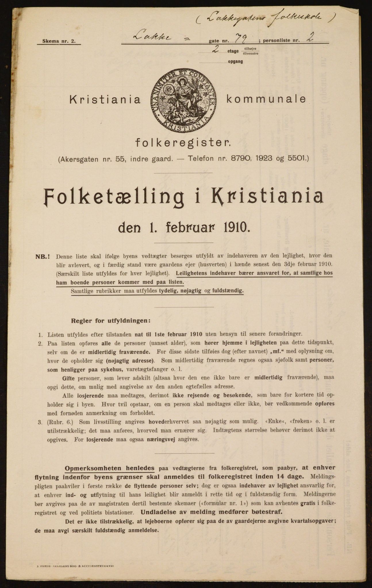 OBA, Kommunal folketelling 1.2.1910 for Kristiania, 1910, s. 54315