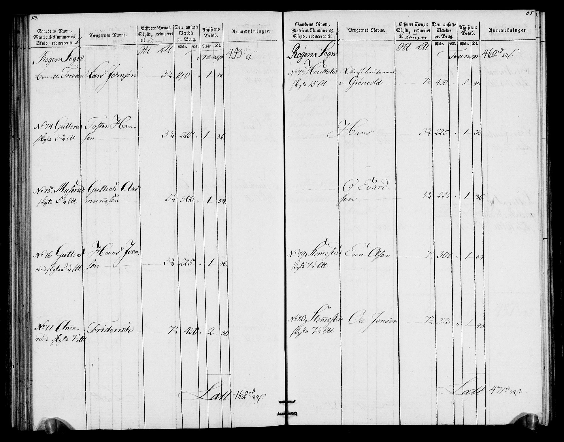 Rentekammeret inntil 1814, Realistisk ordnet avdeling, AV/RA-EA-4070/N/Ne/Nea/L0066: Buskerud fogderi. Oppebørselsregister for Lier, Røyken og Hurum prestegjeld, 1803-1804, s. 61