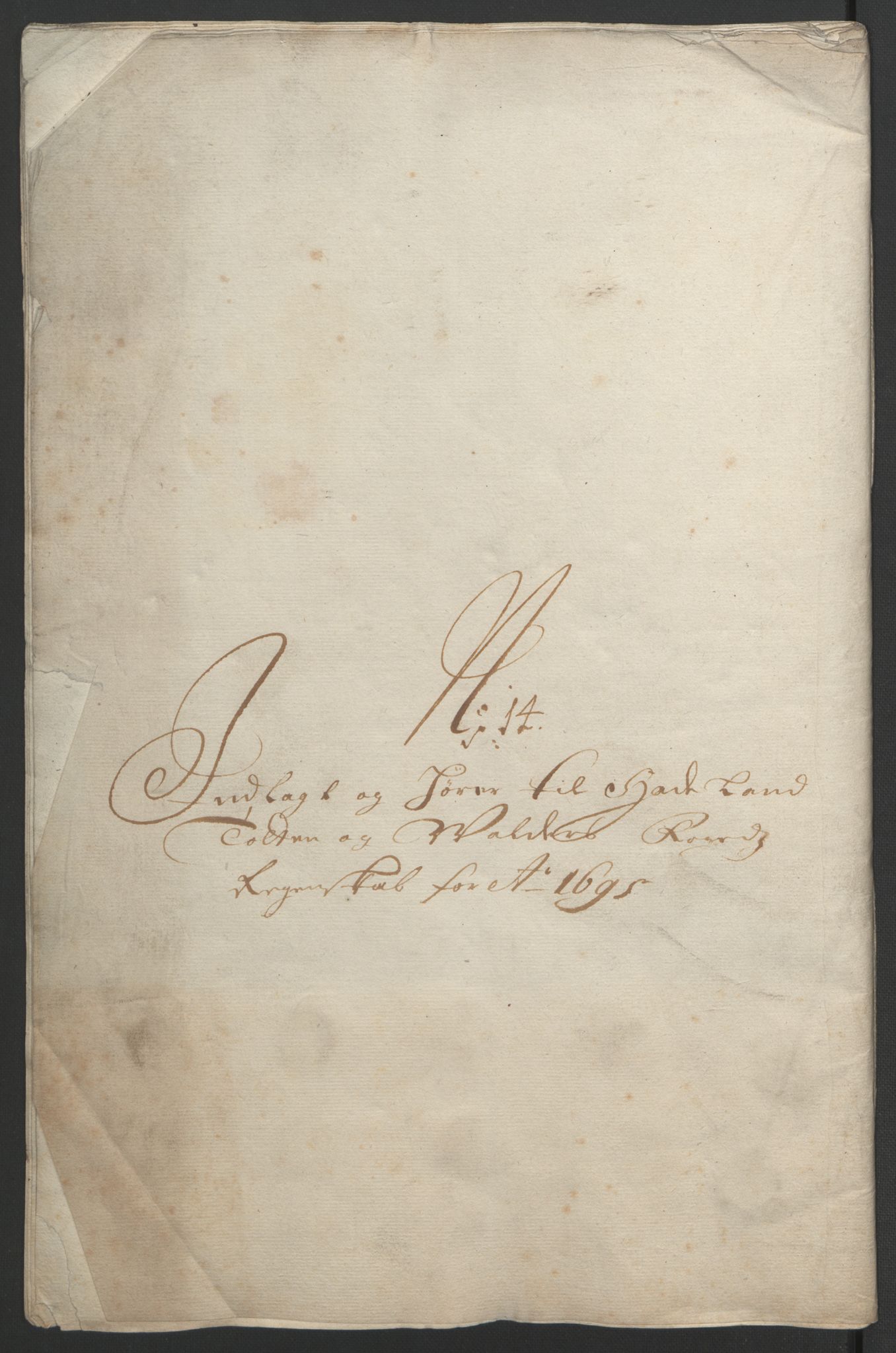 Rentekammeret inntil 1814, Reviderte regnskaper, Fogderegnskap, AV/RA-EA-4092/R18/L1293: Fogderegnskap Hadeland, Toten og Valdres, 1695, s. 202