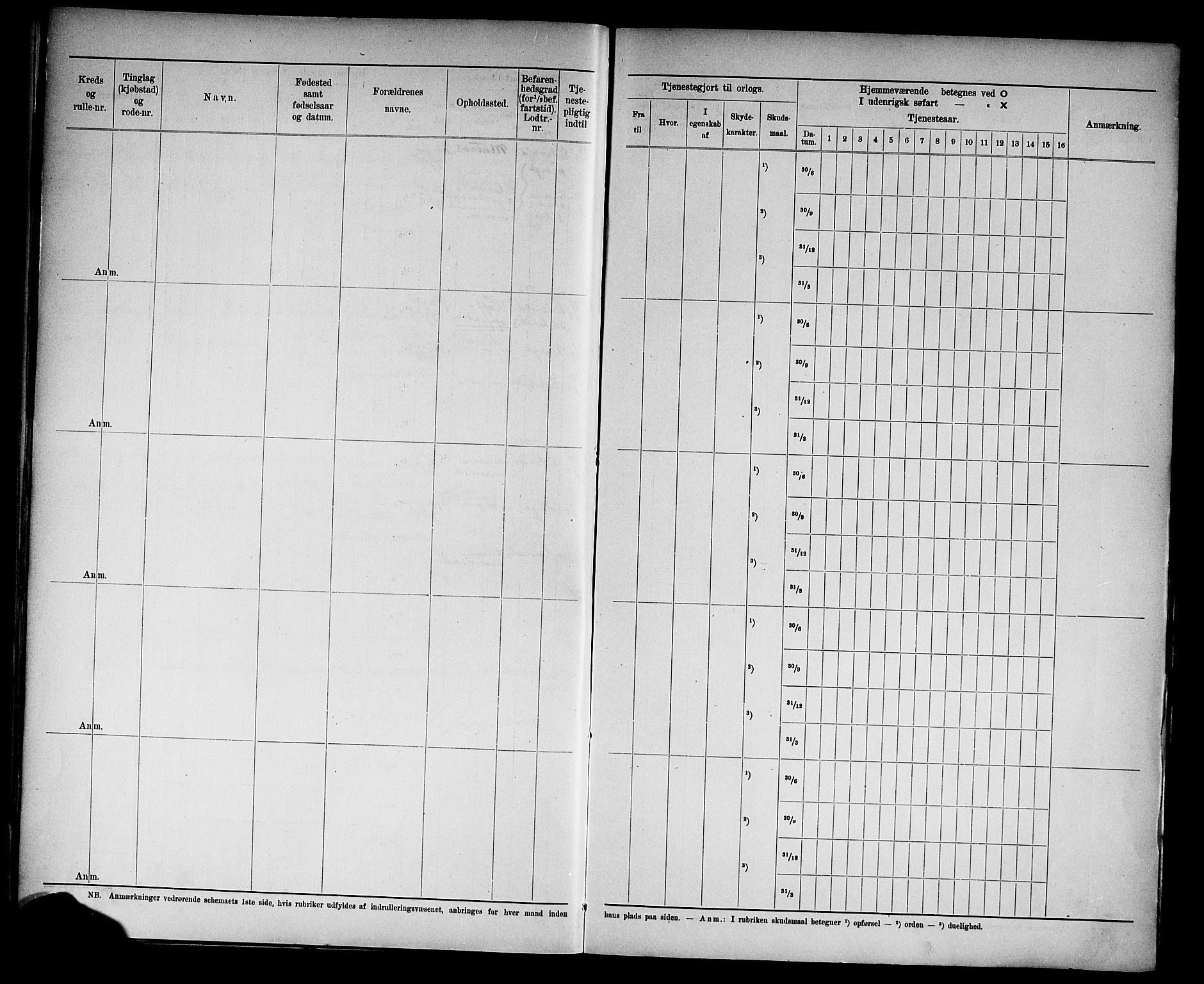 Kristiansand mønstringskrets, AV/SAK-2031-0015/F/Fd/L0006: Rulle sjøvernepliktige, C-6, 1904, s. 28