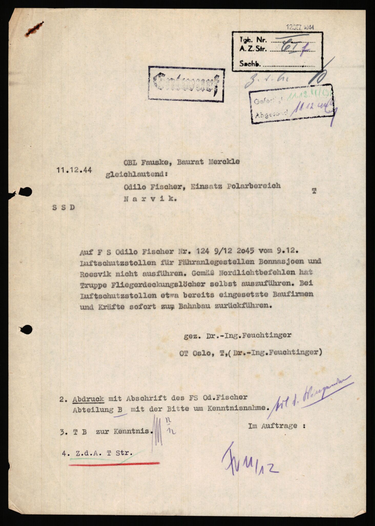 Tyske arkiver, Organisation Todt (OT), Einsatzgruppe Wiking, AV/RA-RAFA-2188/1/E/E2/E2d/L0023: Fähren und Anlegen, 1942-1944, s. 192